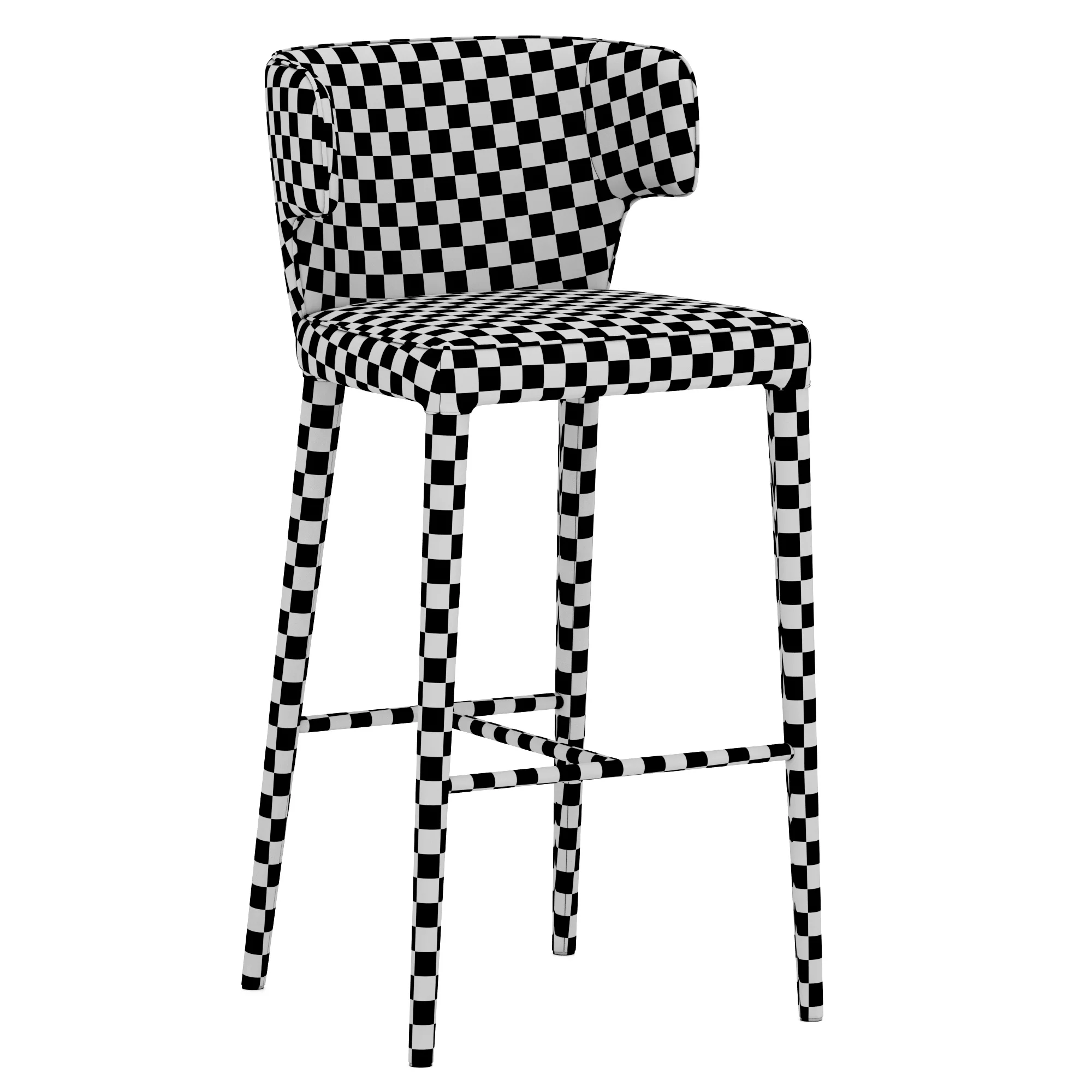 Coco Republic Melrose Barstool — 3D model preview 11
