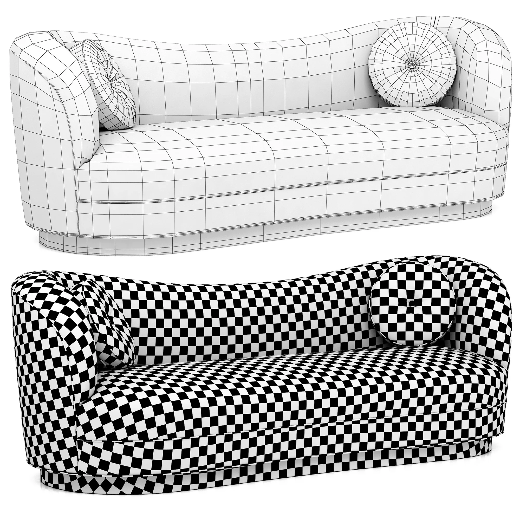 Eichholtz Jackie Sofa — 3D model preview 9
