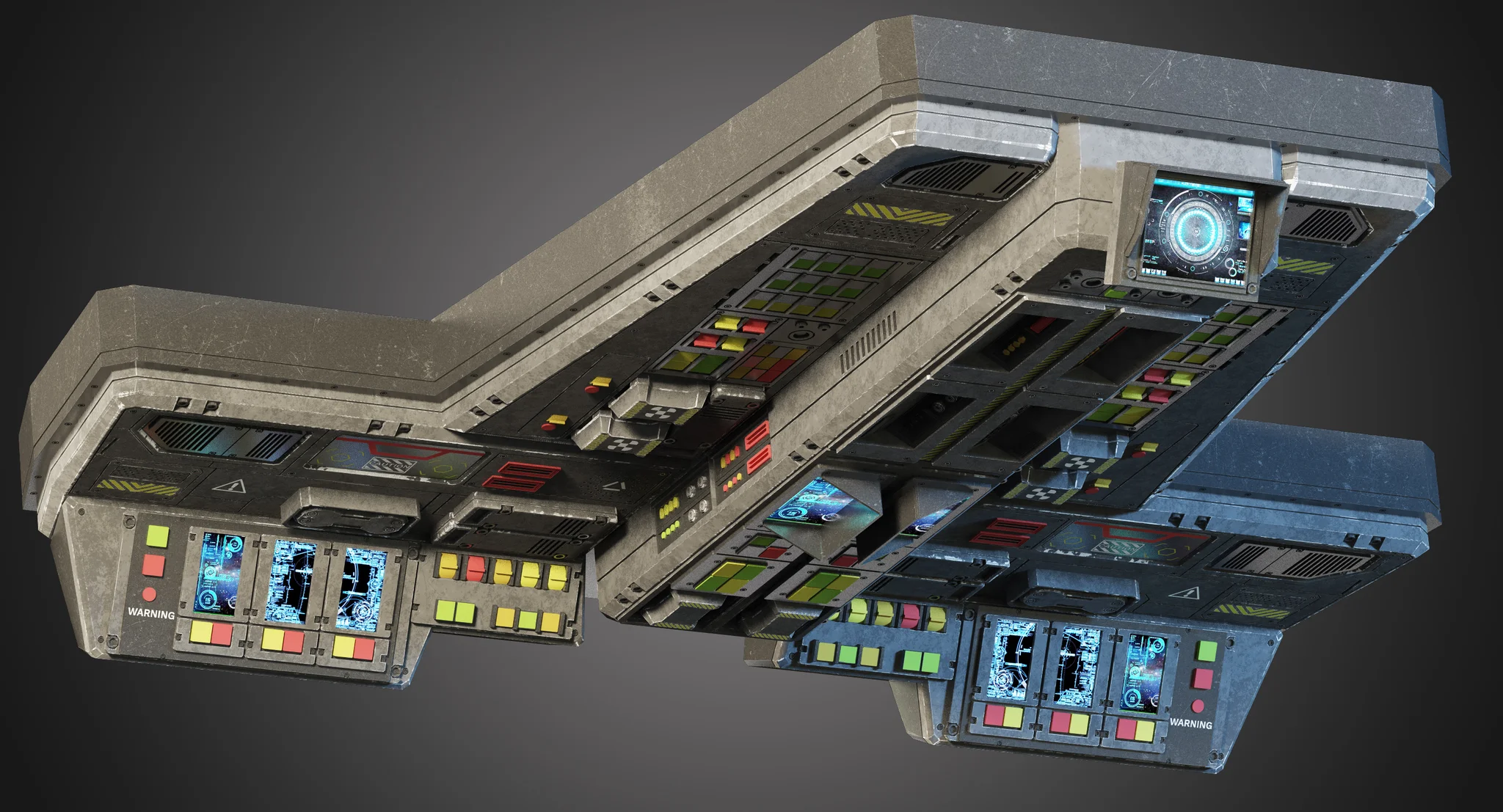 Futuristic Console — 3D model preview 1