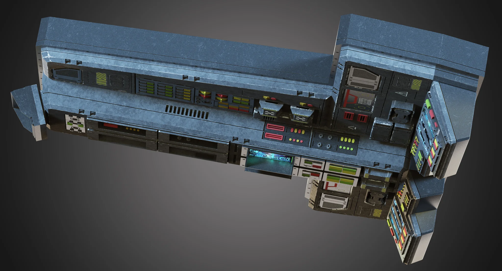 Futuristic Console — 3D model preview 2