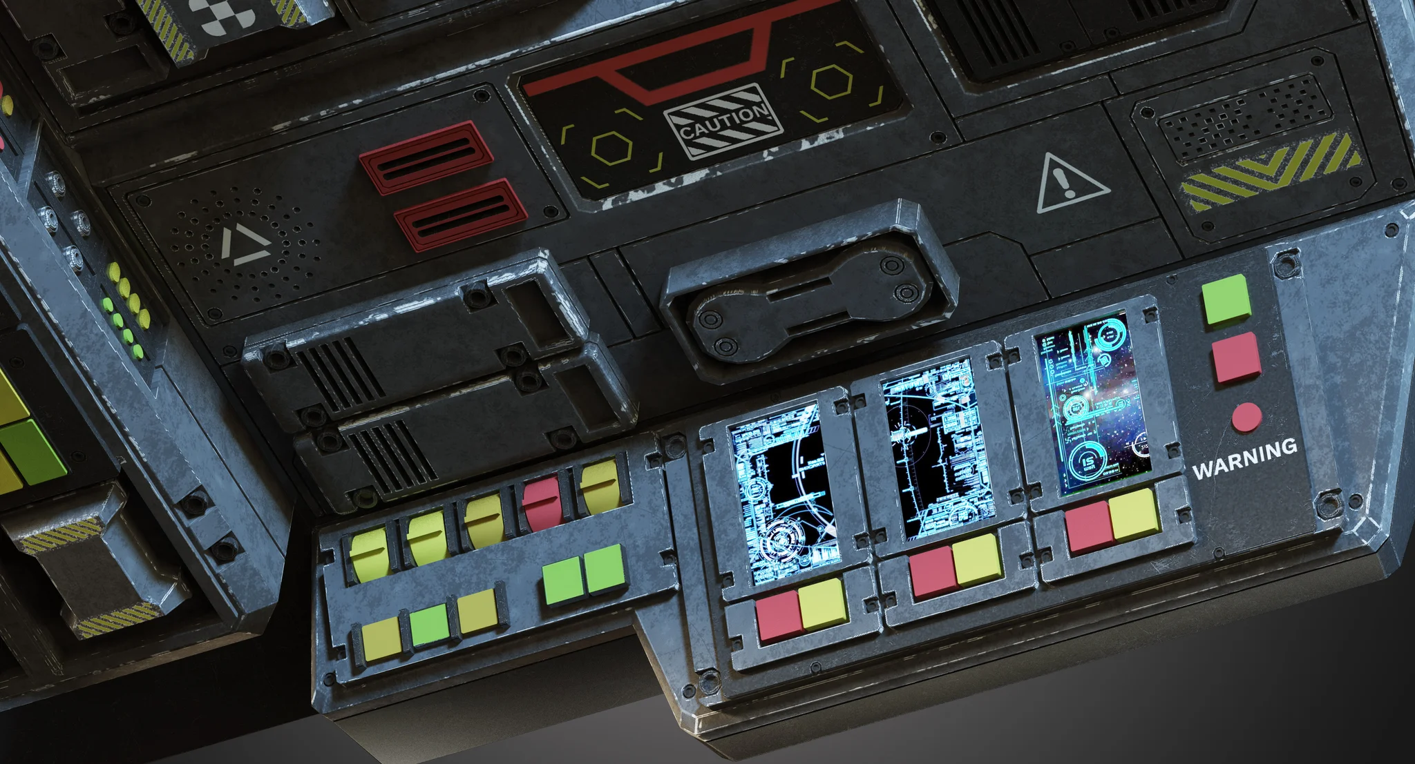 Futuristic Console — 3D model preview 3