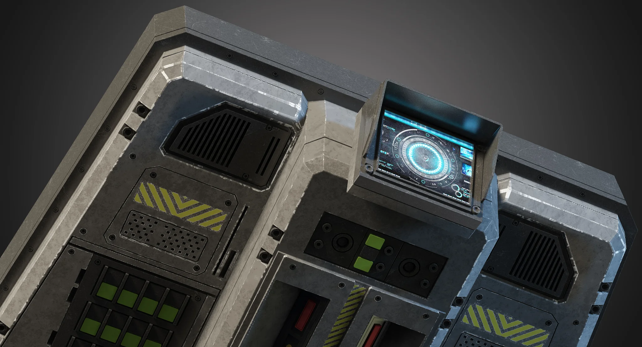 Futuristic Console — 3D model preview 4