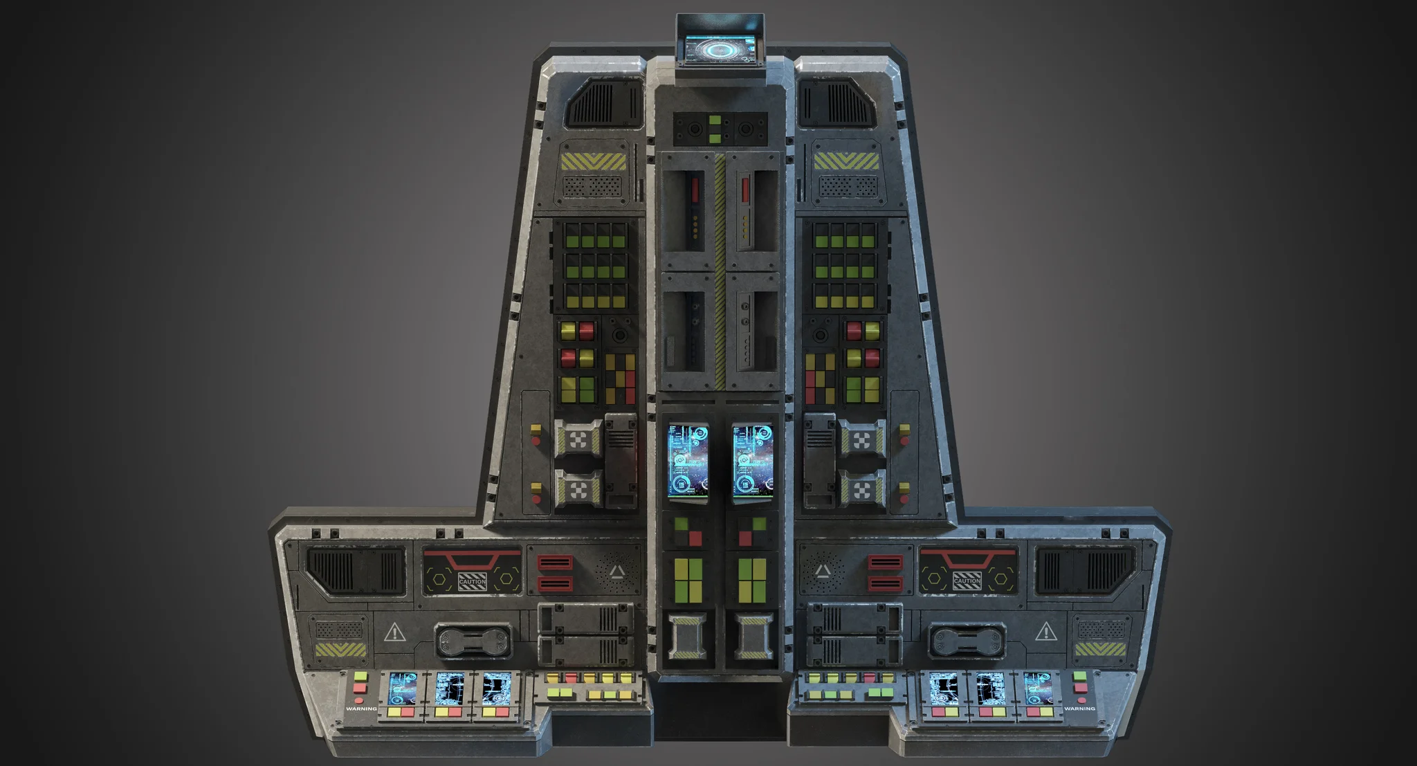 Futuristic Console — 3D model preview 6