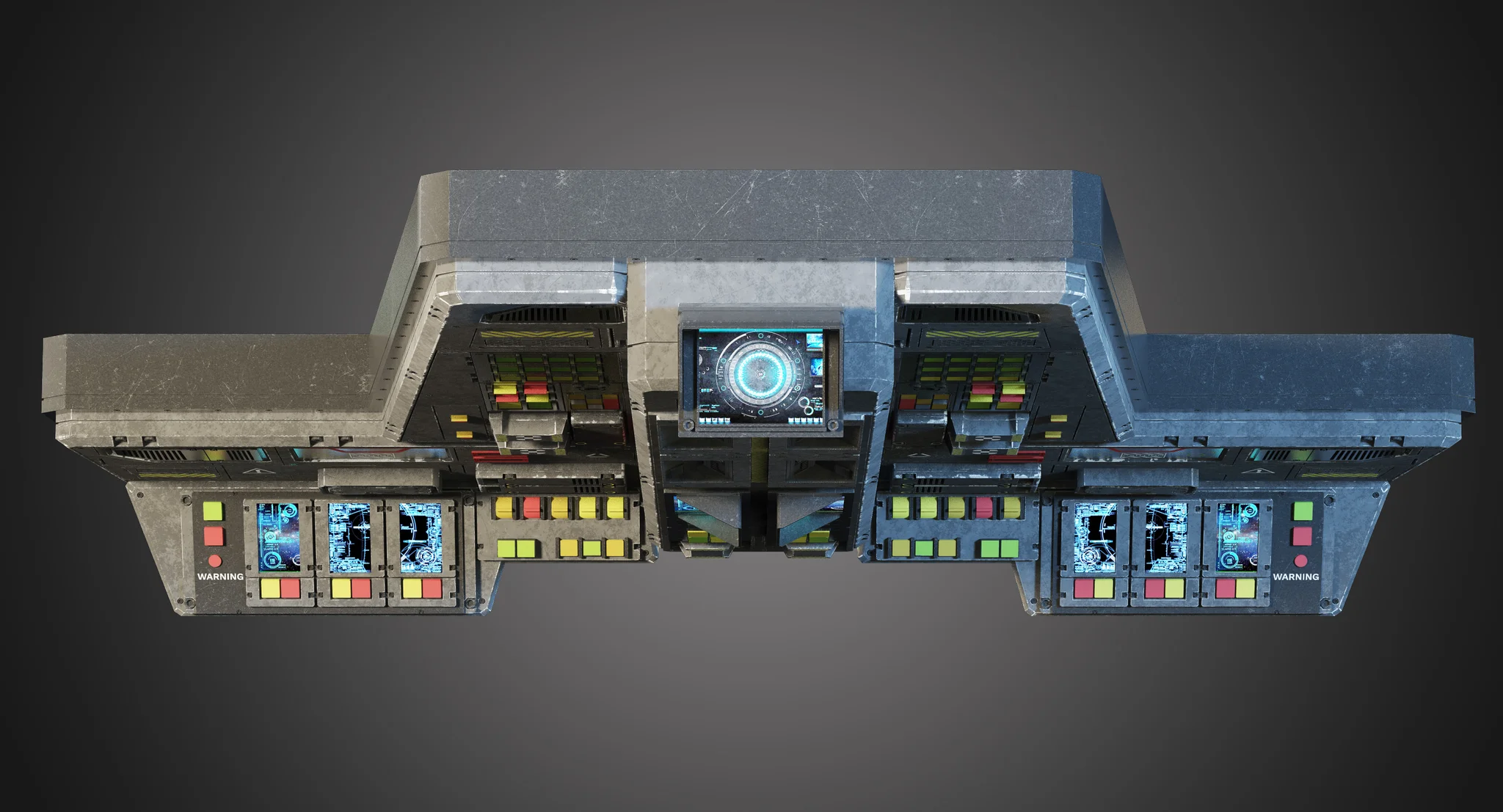 Futuristic Console — 3D model preview 7