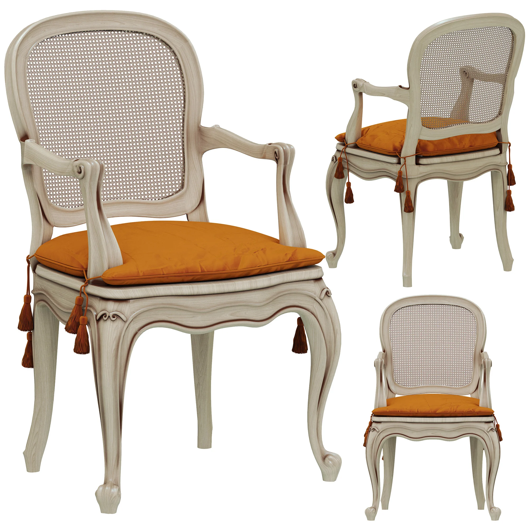 Salda Arredamenti Poltrona Luigi XV 7515 PT — 3D model preview 2