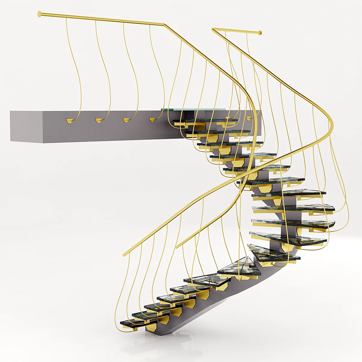 Stairs6 — 3D model preview 2