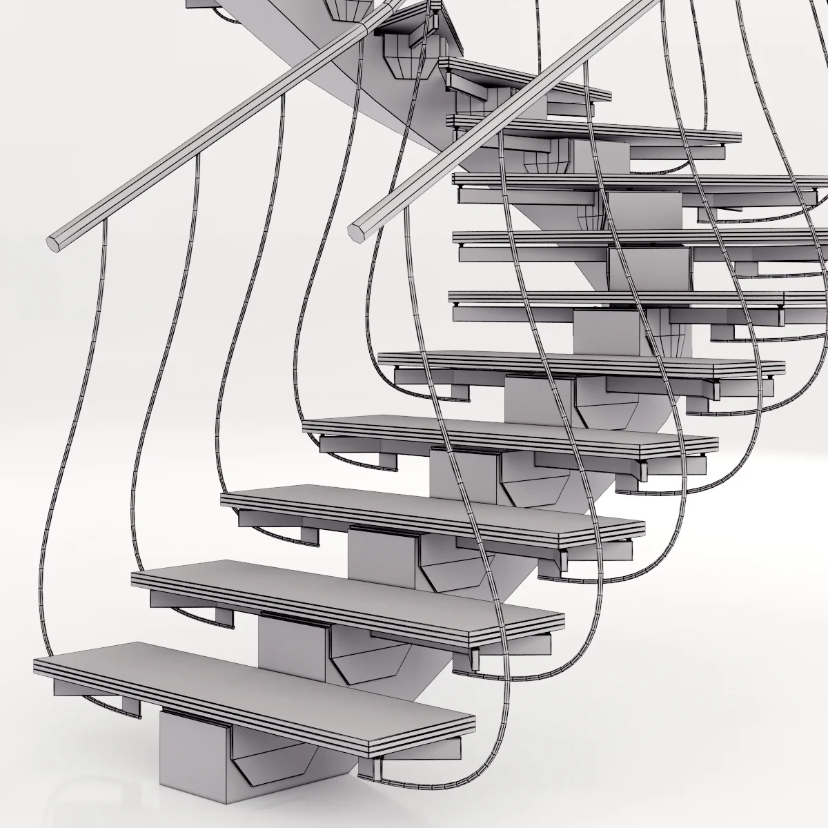 Stairs6 — 3D model preview 4