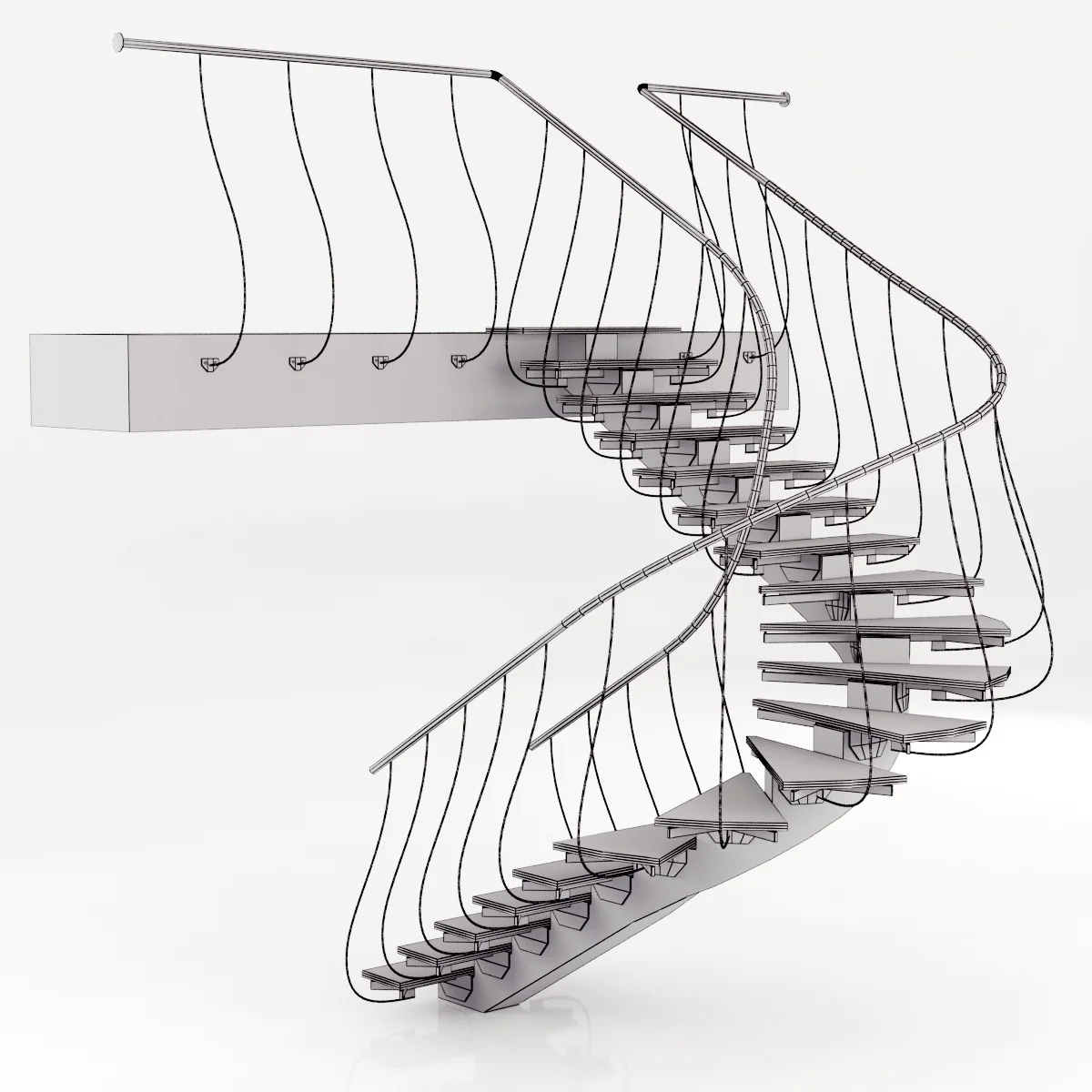 Stairs6 — 3D model preview 5