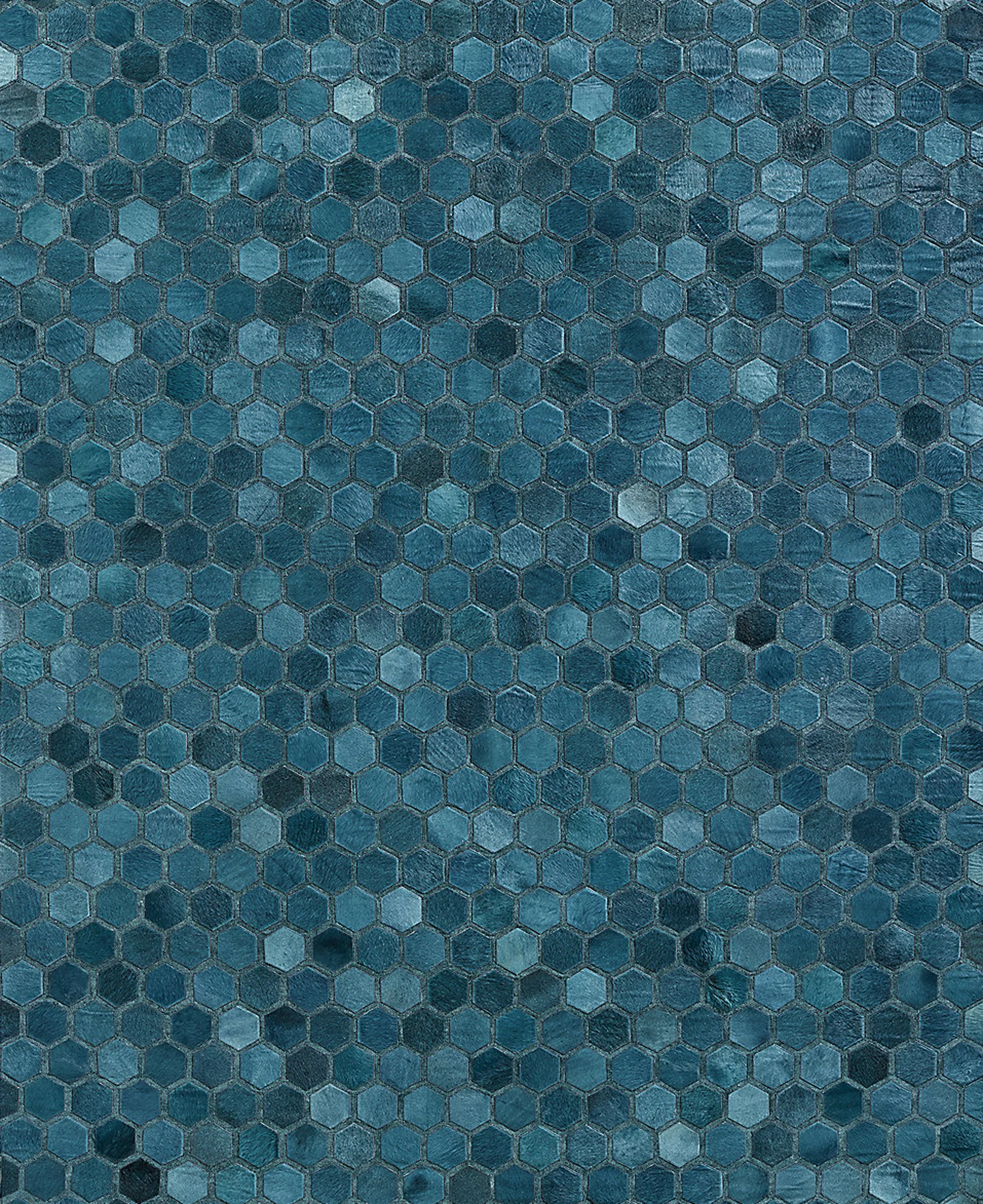 Restoration Hardware Hexa Hide Rug Navy — 3D model preview 2