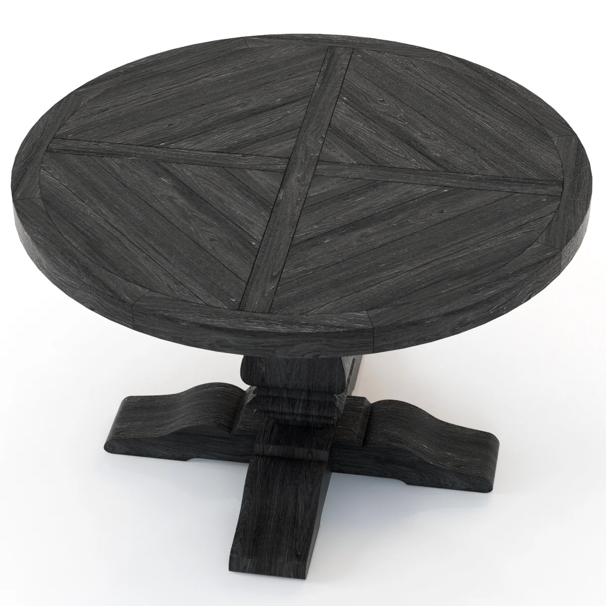 Restoration Hardware Pedestal Salvaged Round Tables — 3D model preview 6