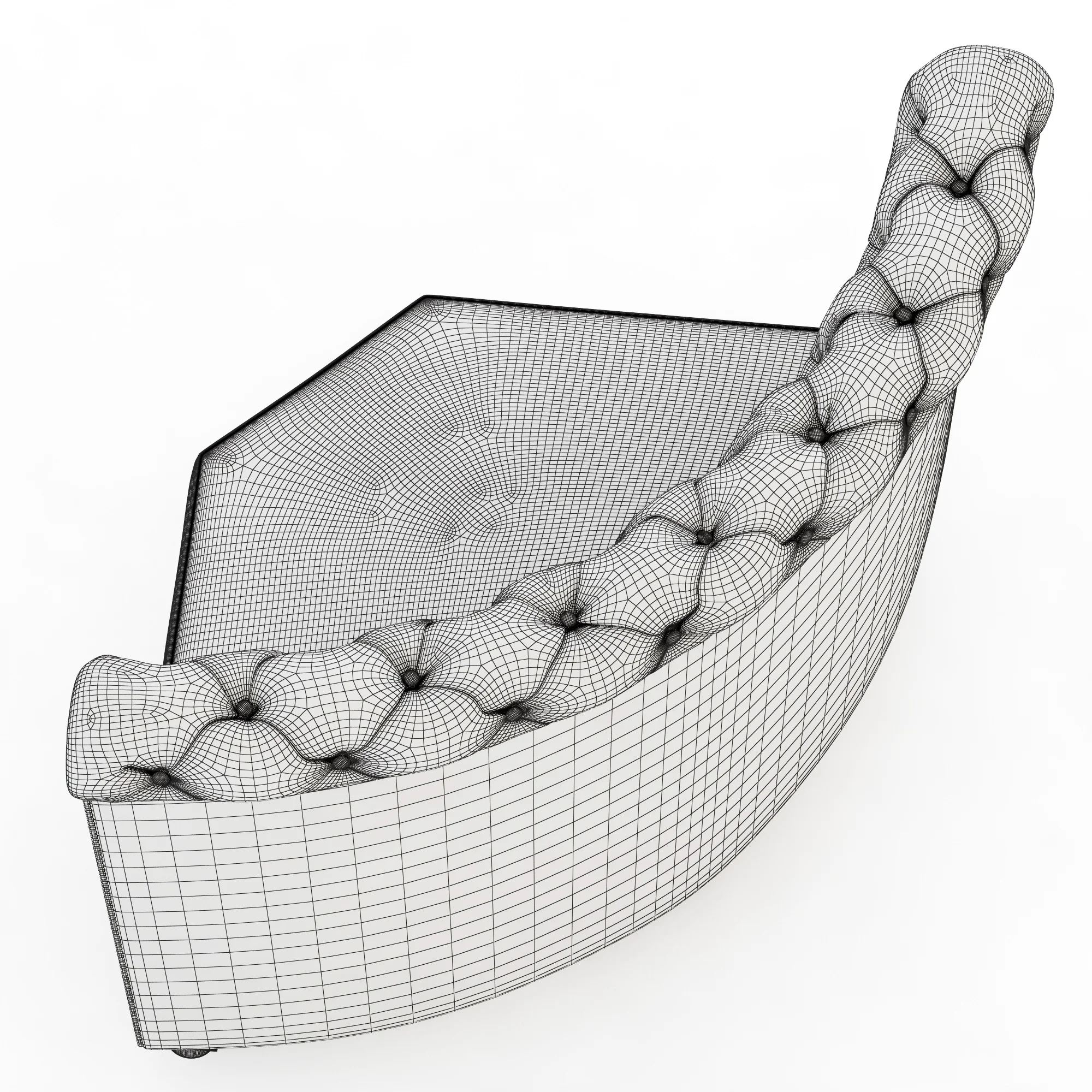 Restoration Hardware Kensington Leather Corner Banquette — 3D model preview 7