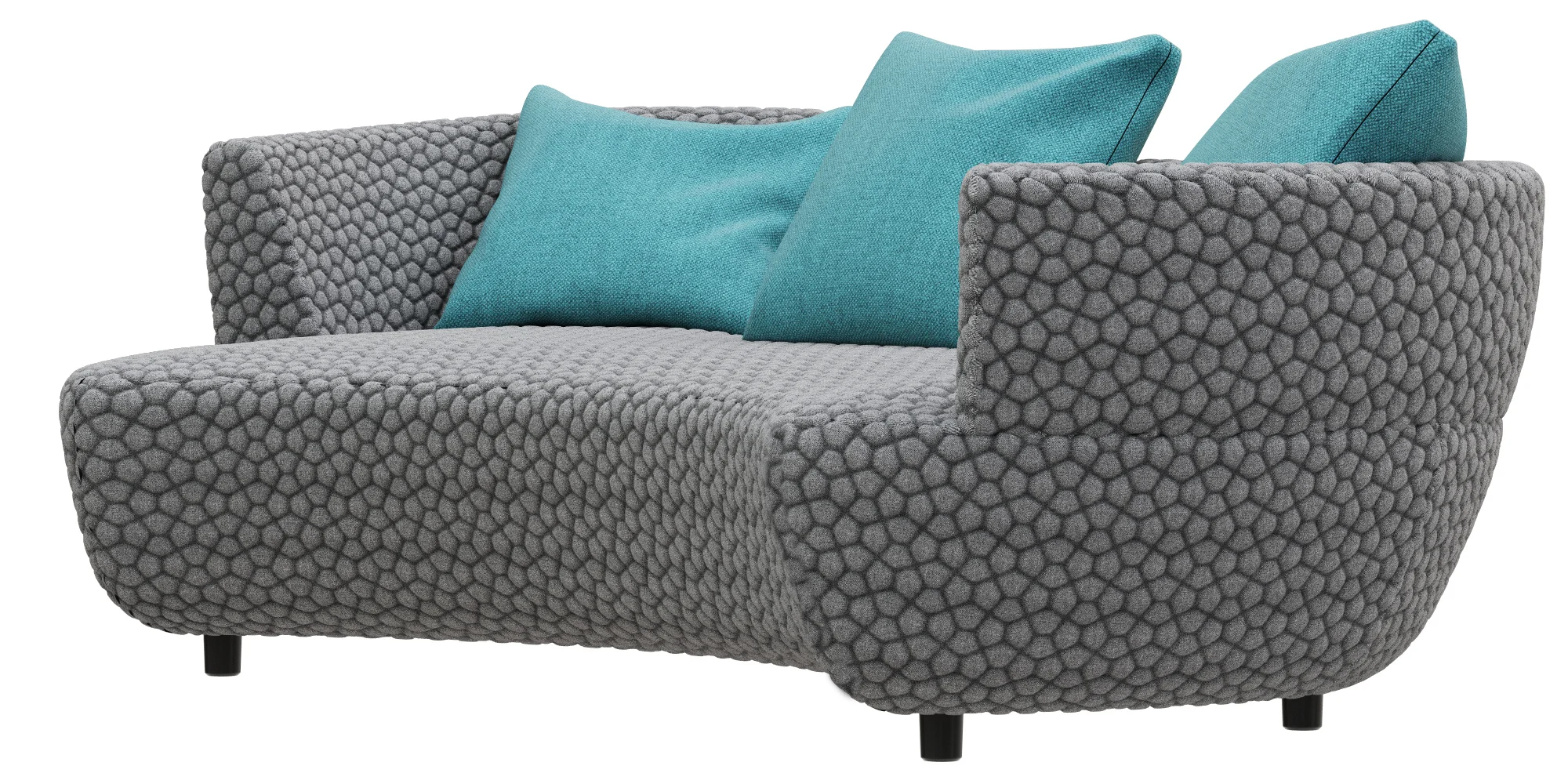 Roche Bobois DIGITAL LARGE ROUND 3 SEAT SOFA — 3D model preview 3