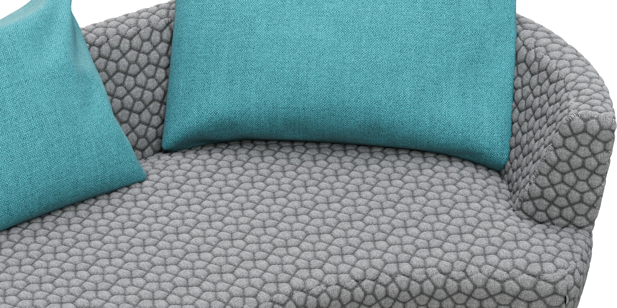Roche Bobois DIGITAL LARGE ROUND 3 SEAT SOFA — 3D model preview 4