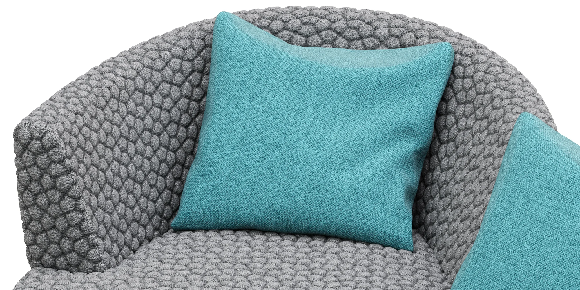 Roche Bobois DIGITAL LARGE ROUND 3 SEAT SOFA — 3D model preview 6