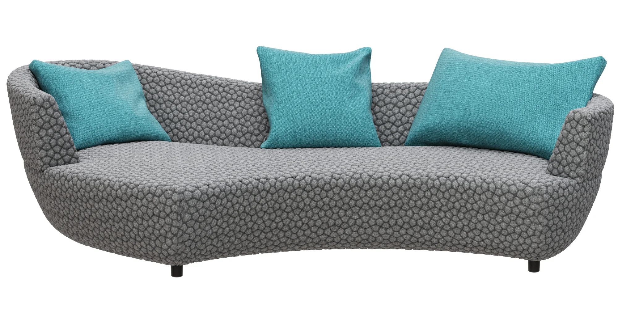 Roche Bobois DIGITAL LARGE ROUND 3 SEAT SOFA — 3D model preview 7