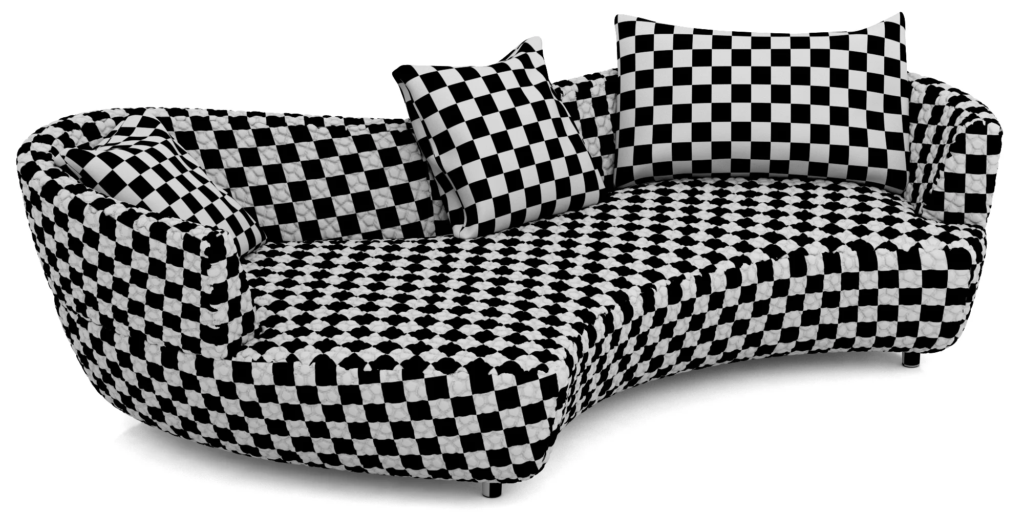 Roche Bobois DIGITAL LARGE ROUND 3 SEAT SOFA — 3D model preview 11