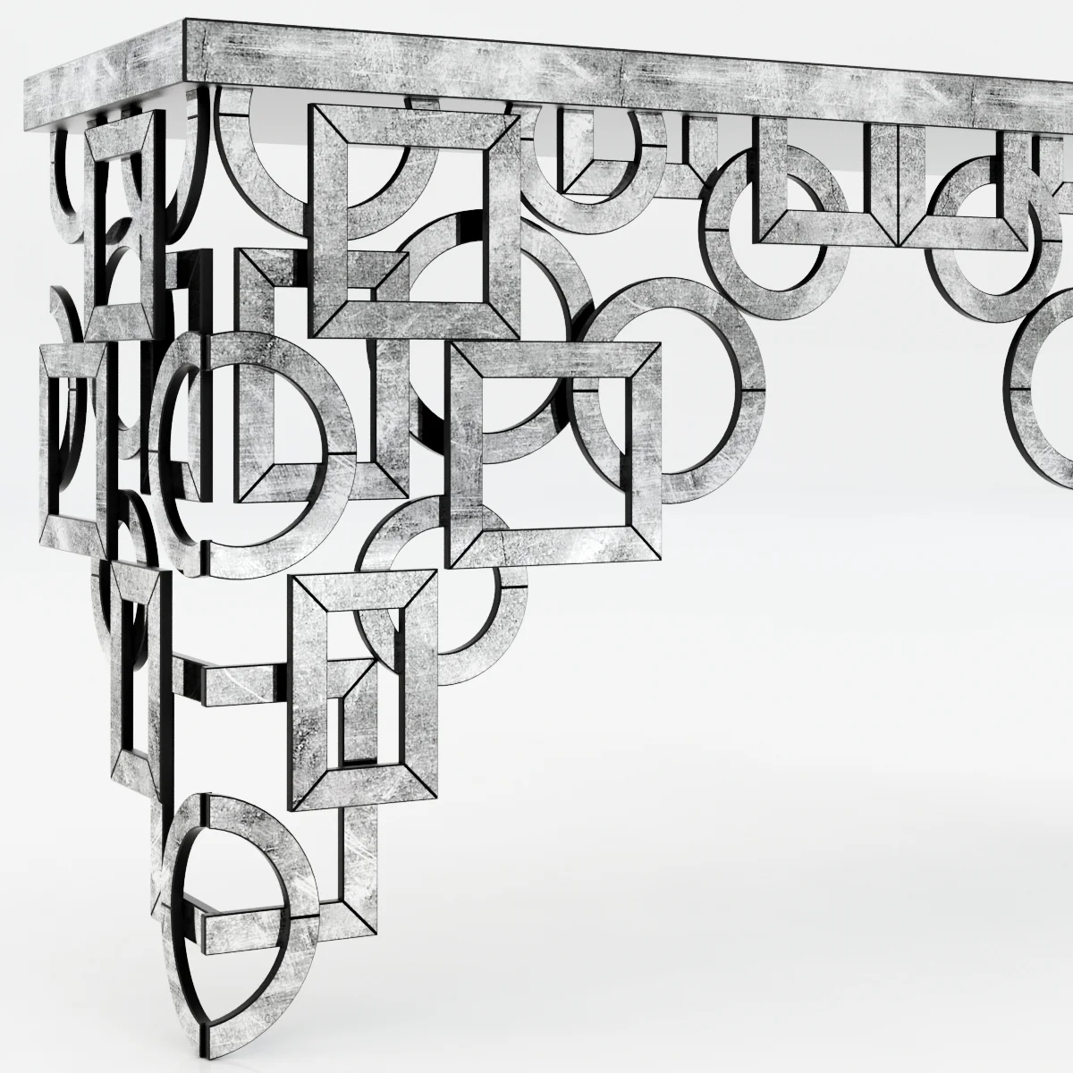 Cyan Designs Volos Console Table — 3D model preview 1