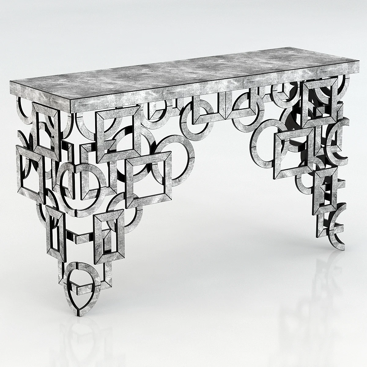 Cyan Designs Volos Console Table — 3D model preview 2
