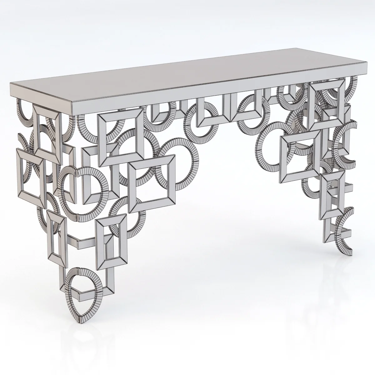 Cyan Designs Volos Console Table — 3D model preview 4