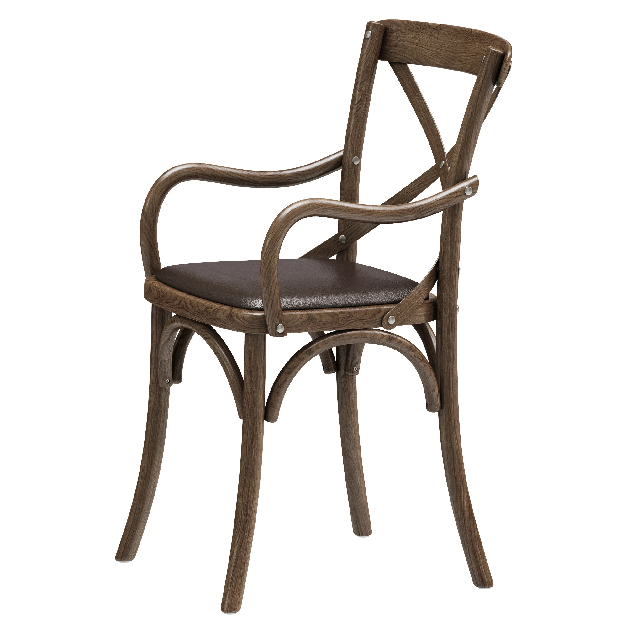 Restoration Hardware Madeleine Leather Armchair — 3D model preview 3
