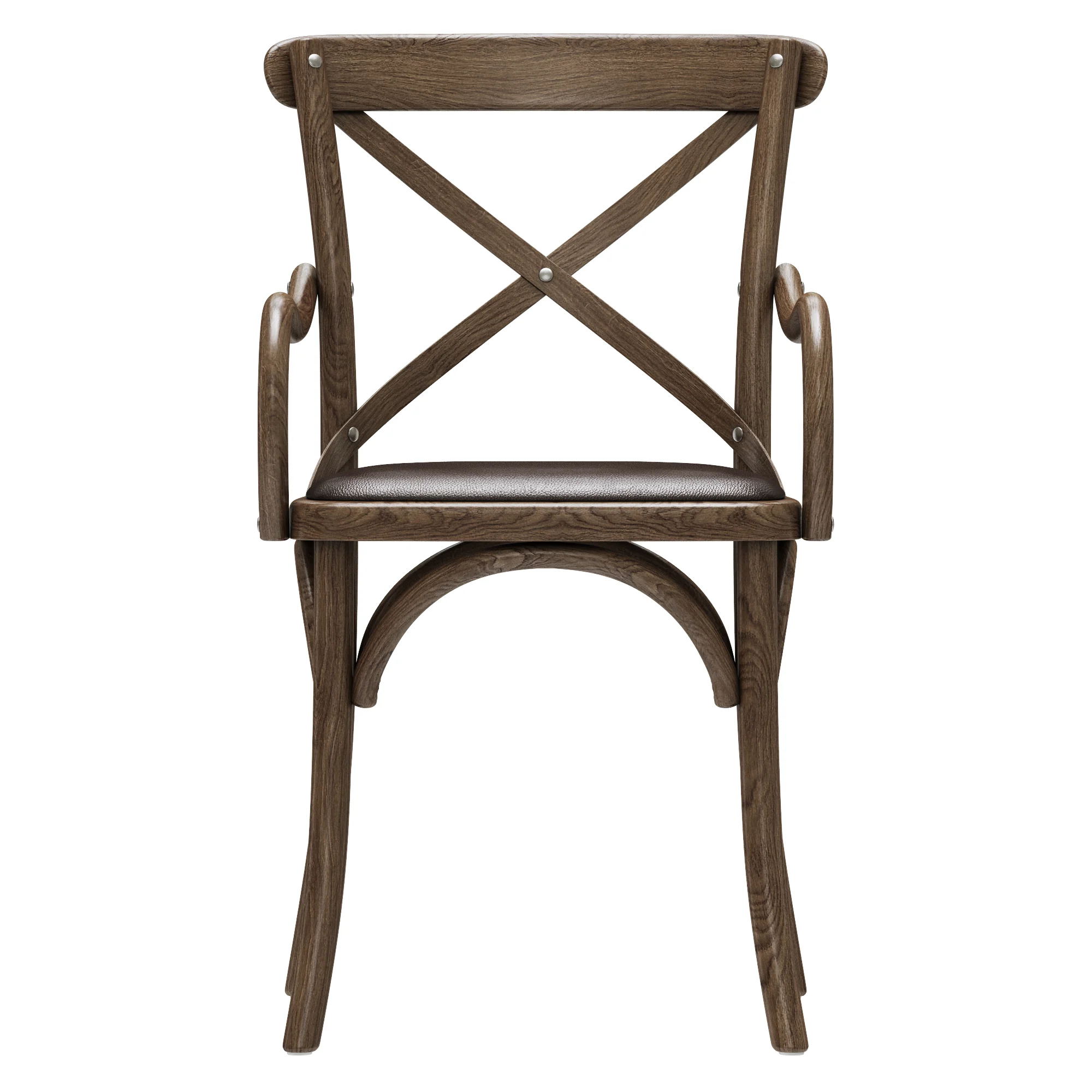 Restoration Hardware Madeleine Leather Armchair — 3D model preview 7