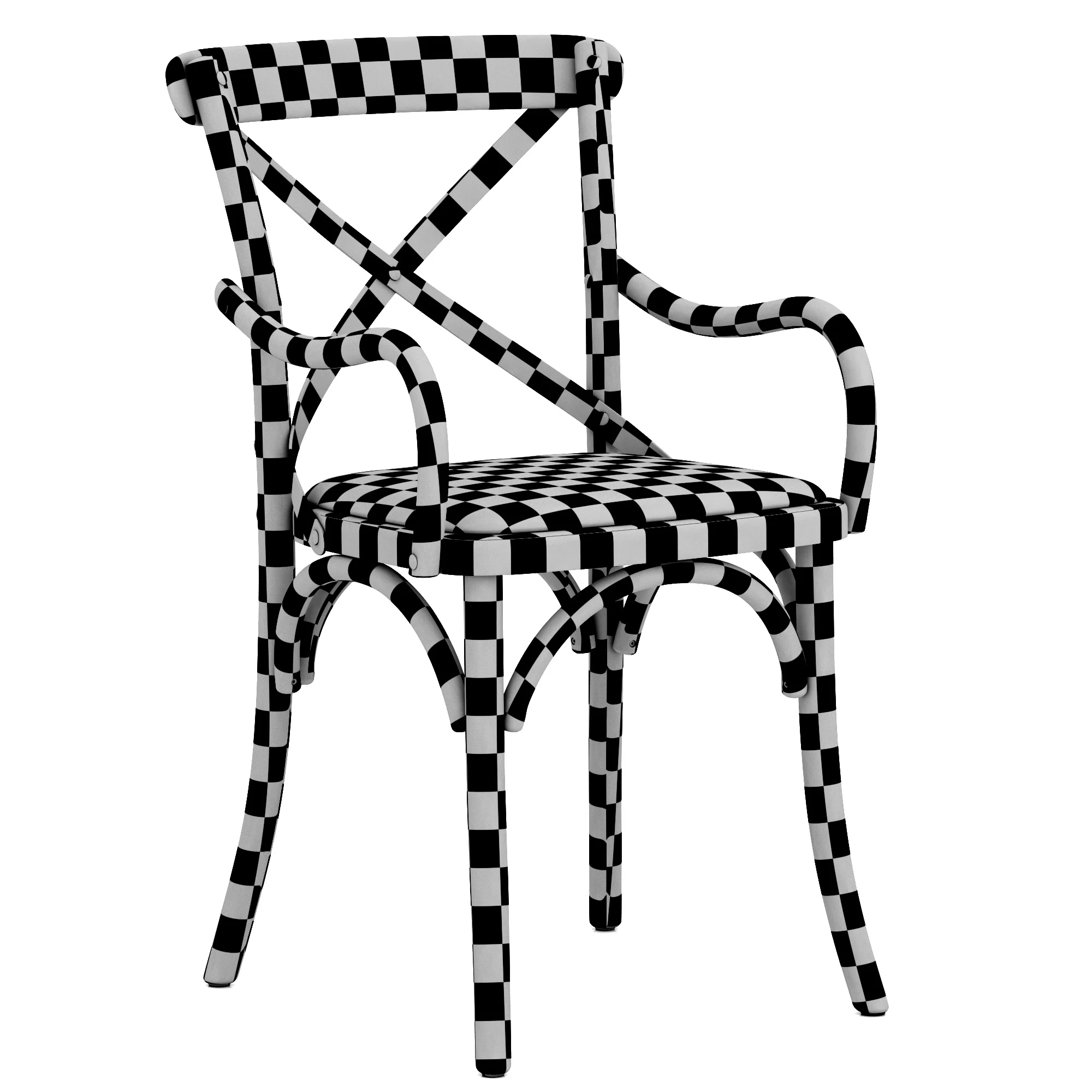 Restoration Hardware Madeleine Leather Armchair — 3D model preview 10