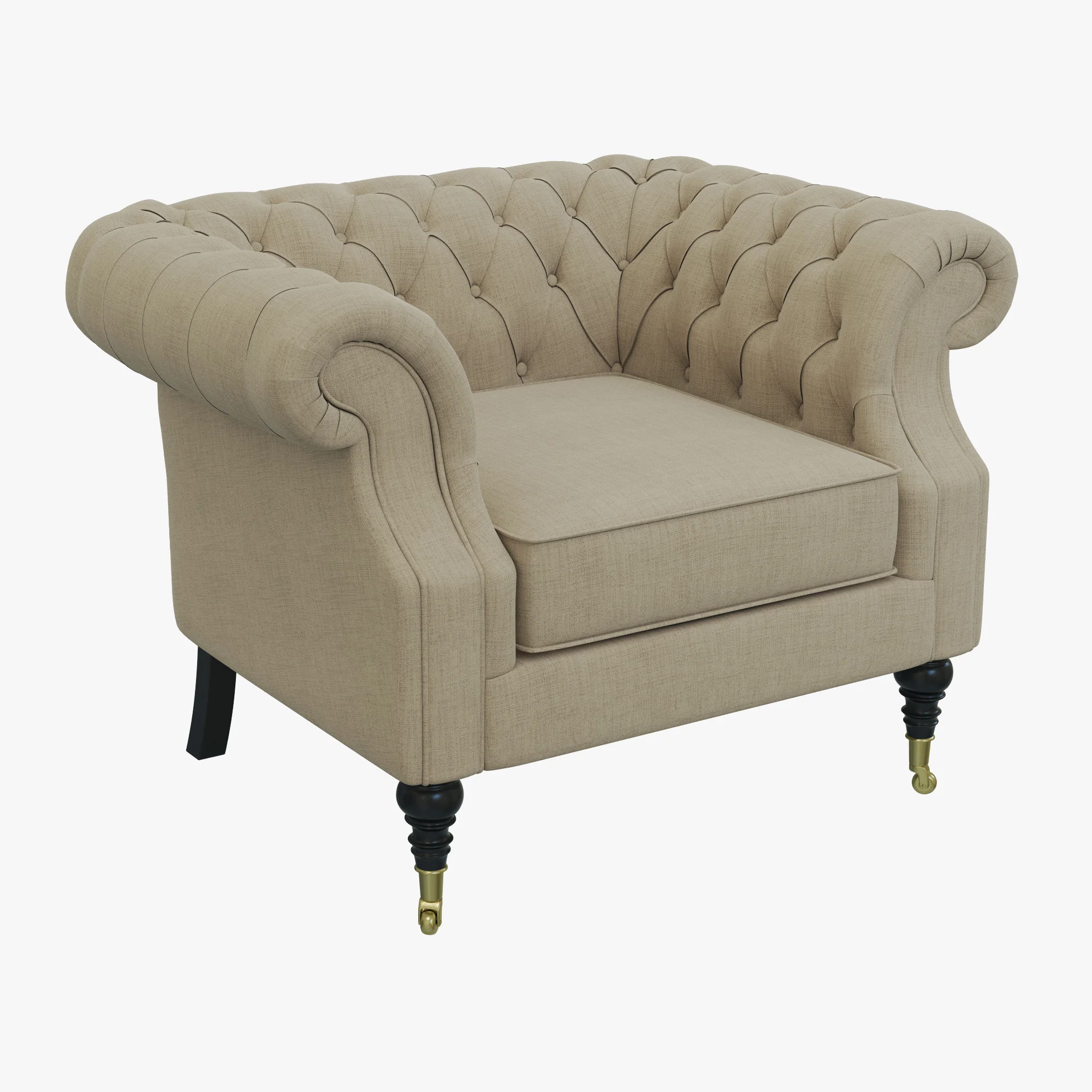 Dantone Home Zhiverni Armchair — 3D model preview 2