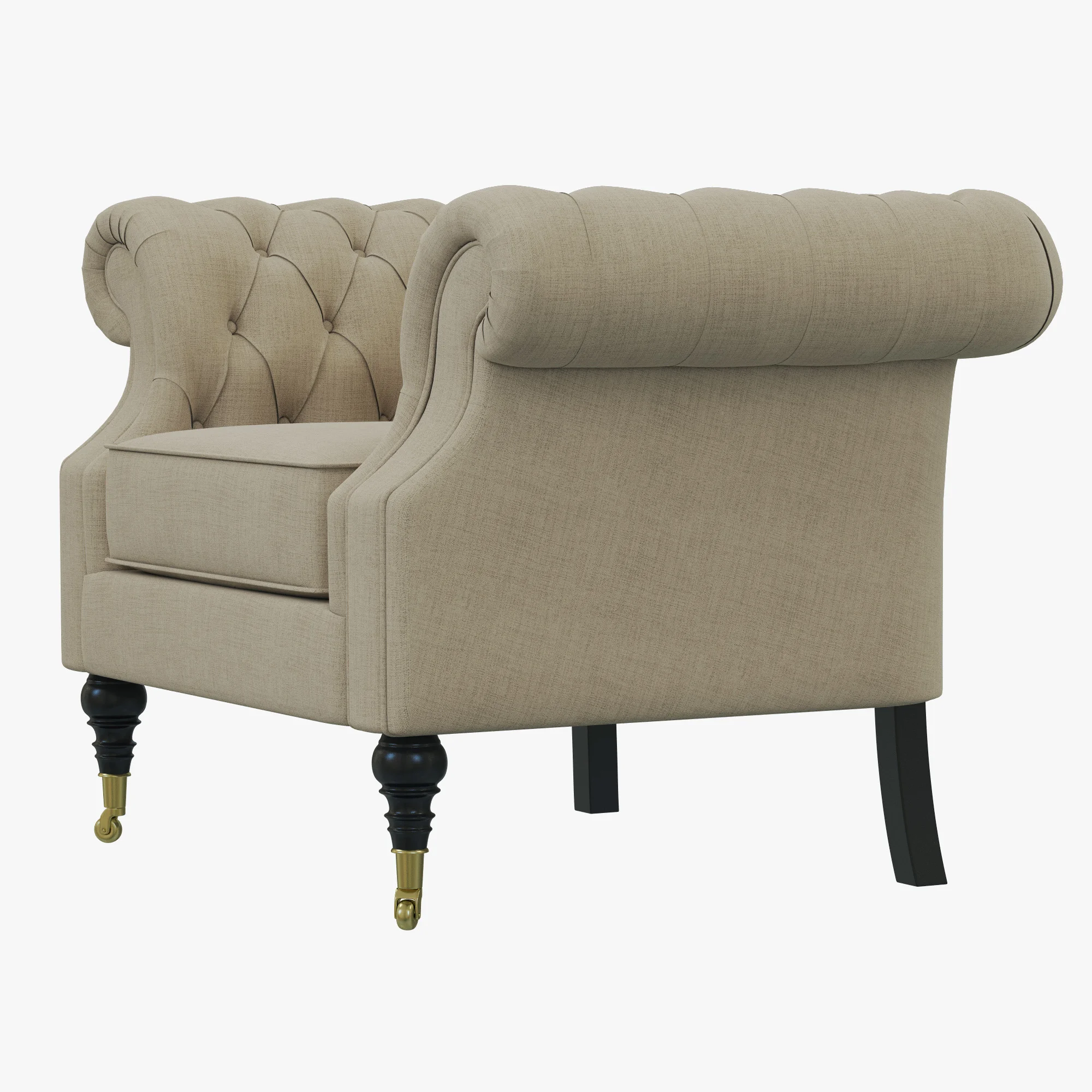 Dantone Home Zhiverni Armchair — 3D model preview 4