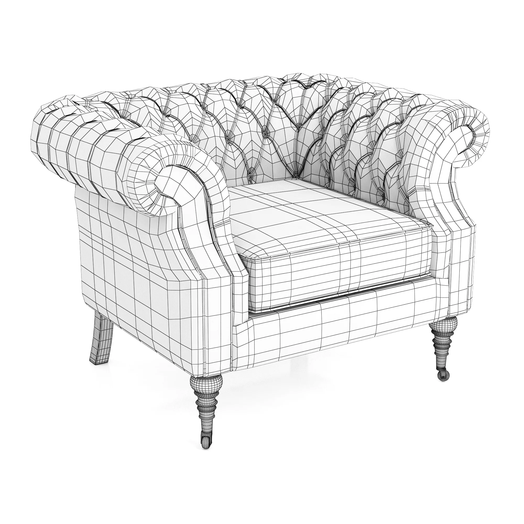 Dantone Home Zhiverni Armchair — 3D model preview 9