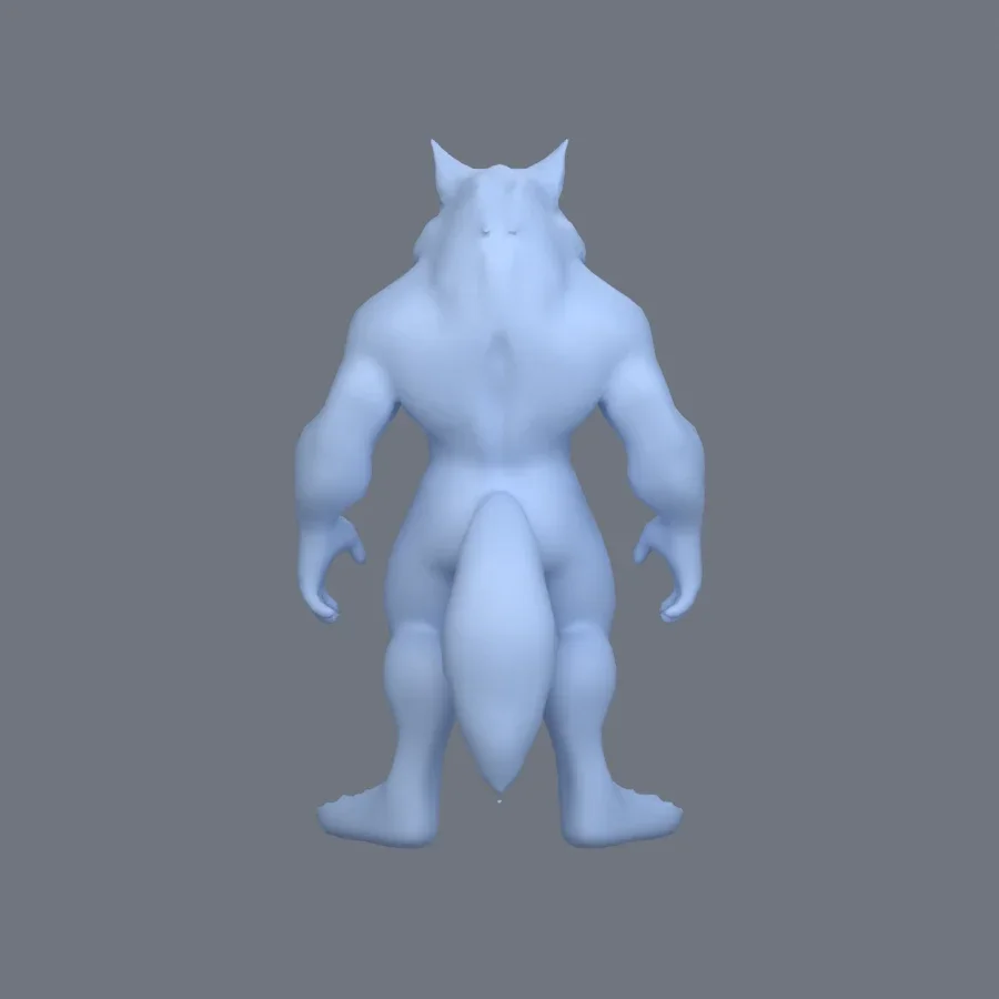 Furry Character Male 03, 3D model preview 4