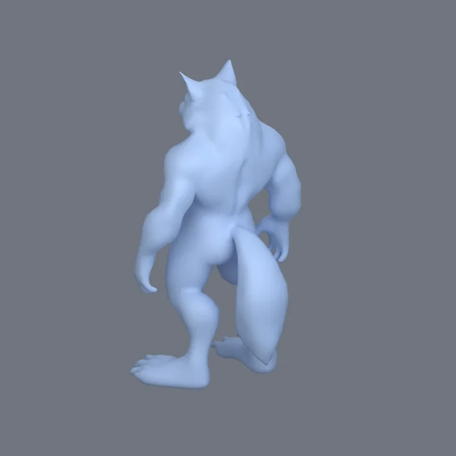 Furry Character Male 03, 3D model preview 6