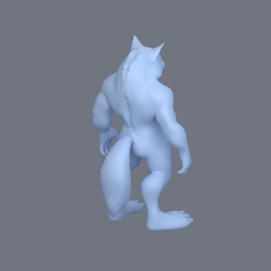 Furry Character Male 03, 3D model preview 7