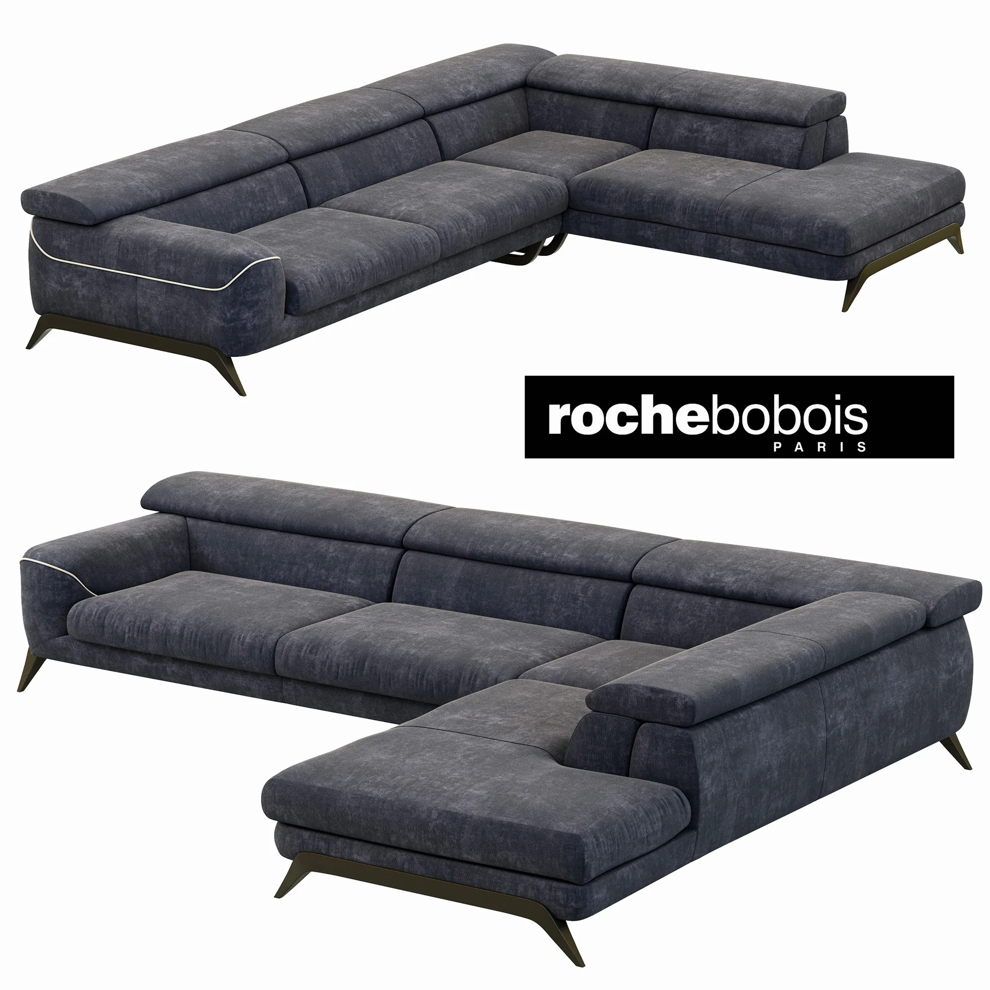 Roche Bobois CINEPHILE CORNER COMPOSITION — 3D model preview 2