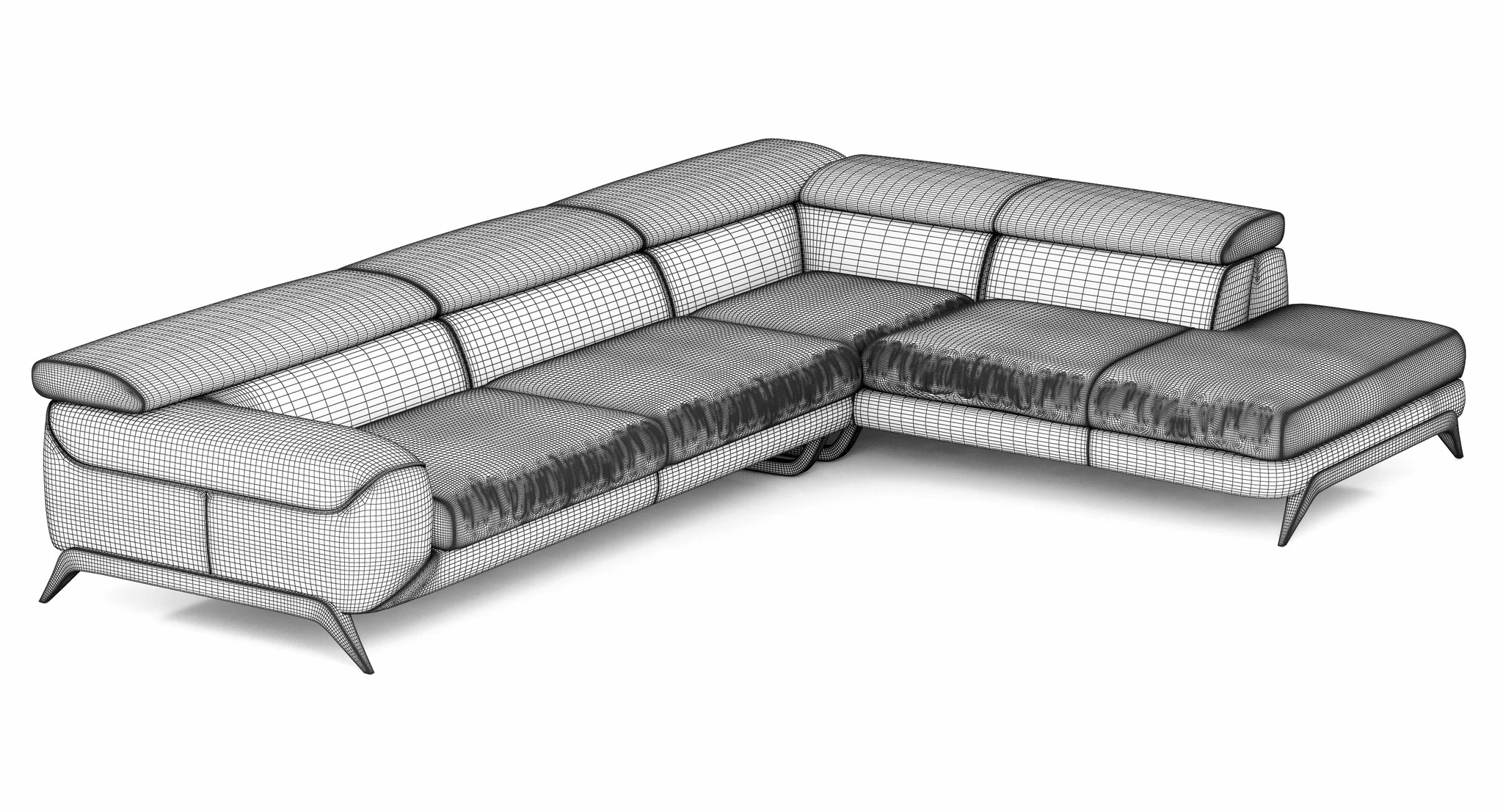 Roche Bobois CINEPHILE CORNER COMPOSITION — 3D model preview 8