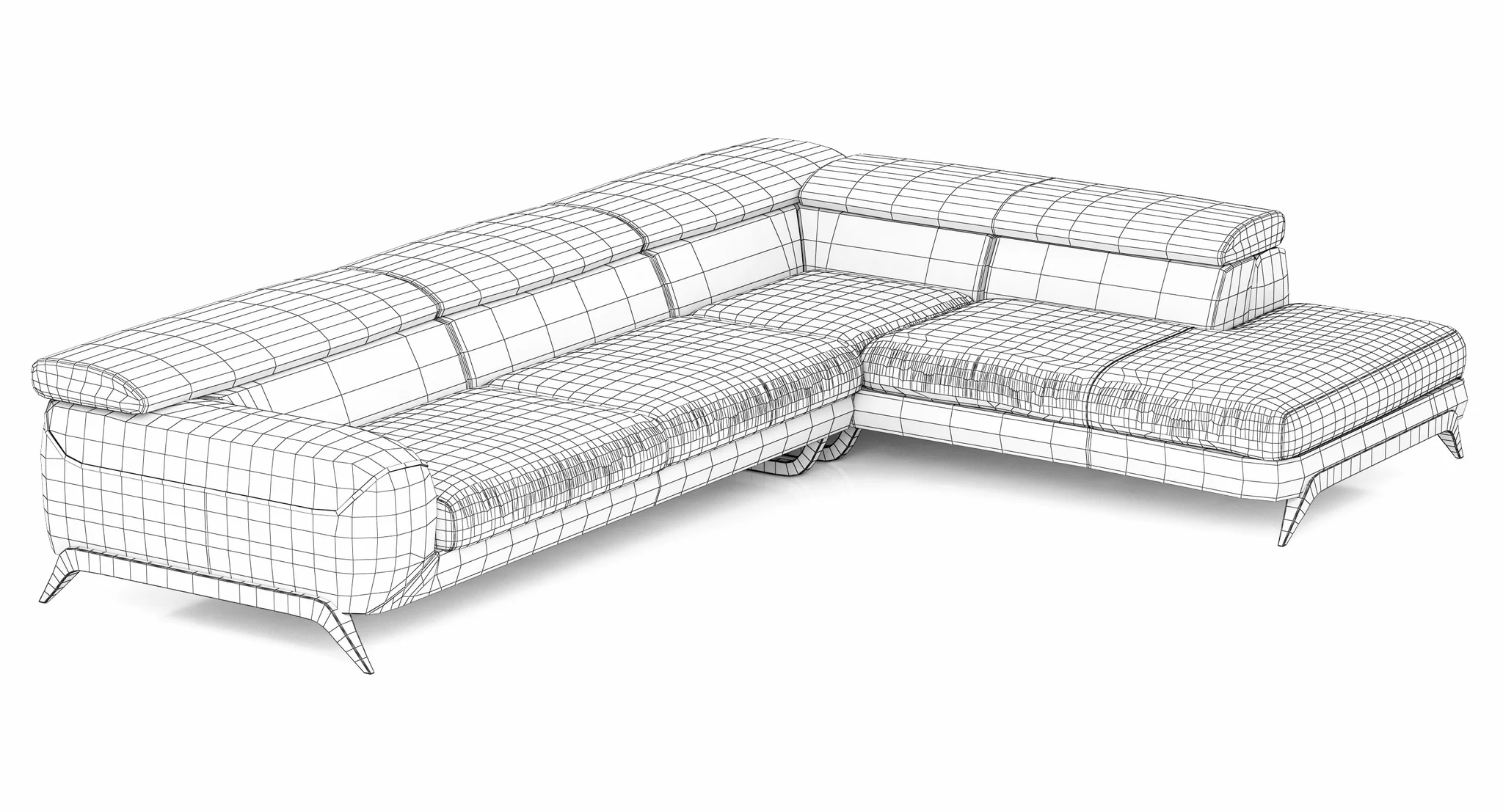 Roche Bobois CINEPHILE CORNER COMPOSITION — 3D model preview 9