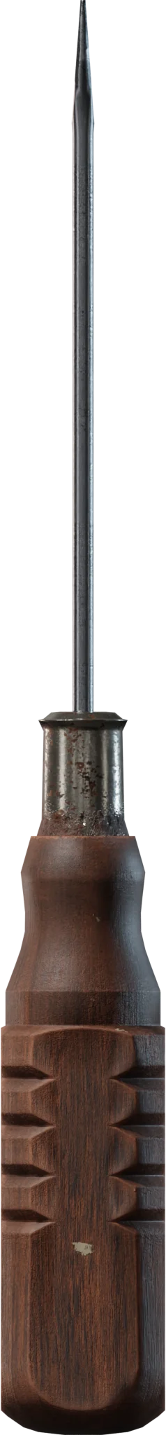 Flathead Screwdriver with Wooden Handle, 3D model preview 3