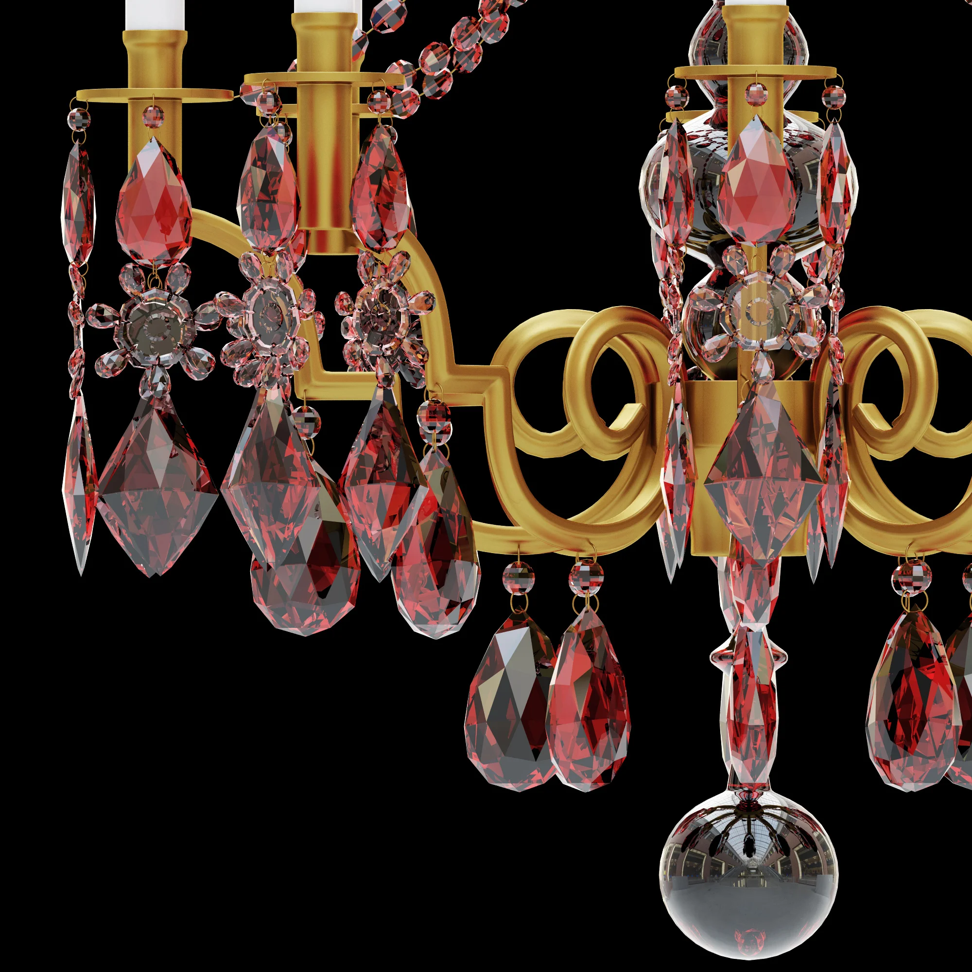 Chandelier LX 114 — 3D model preview 3