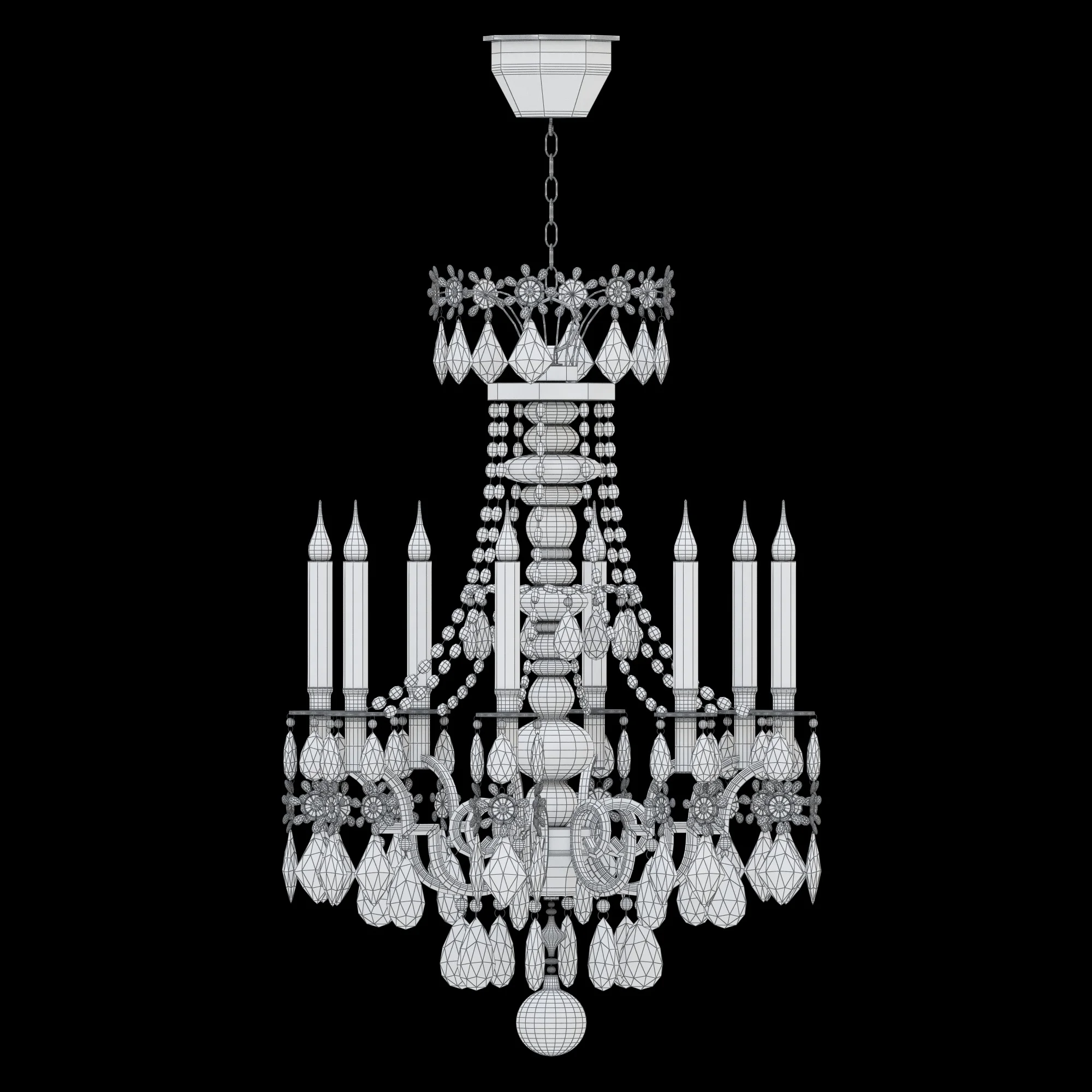 Chandelier LX 114 — 3D model preview 6