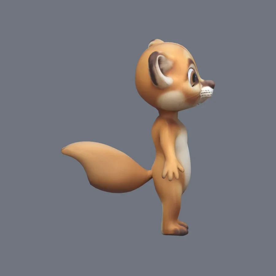 Anthro Cougar Rigged, 3D model preview 5