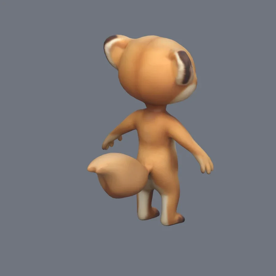 Anthro Cougar Rigged, 3D model preview 7