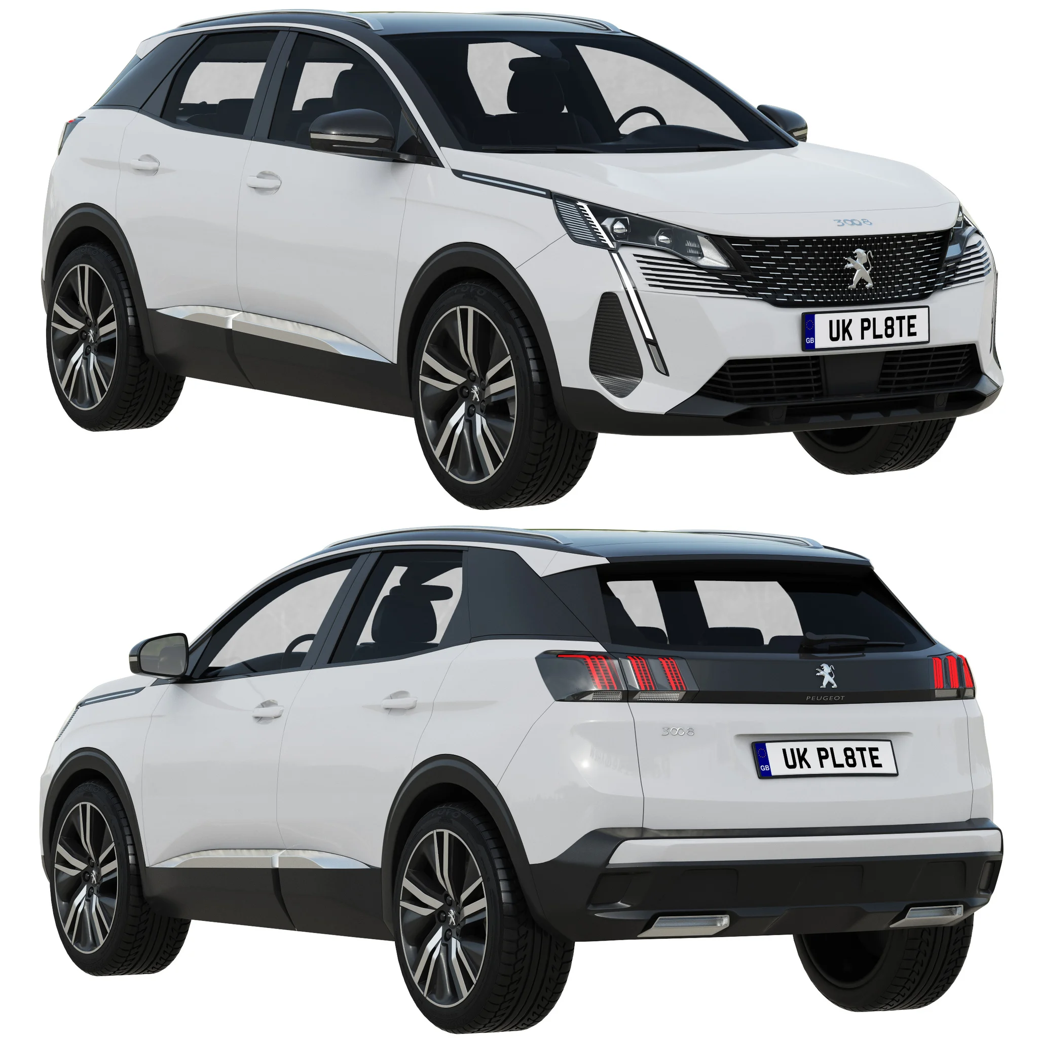 Peugeot 3008, 3D model preview 21