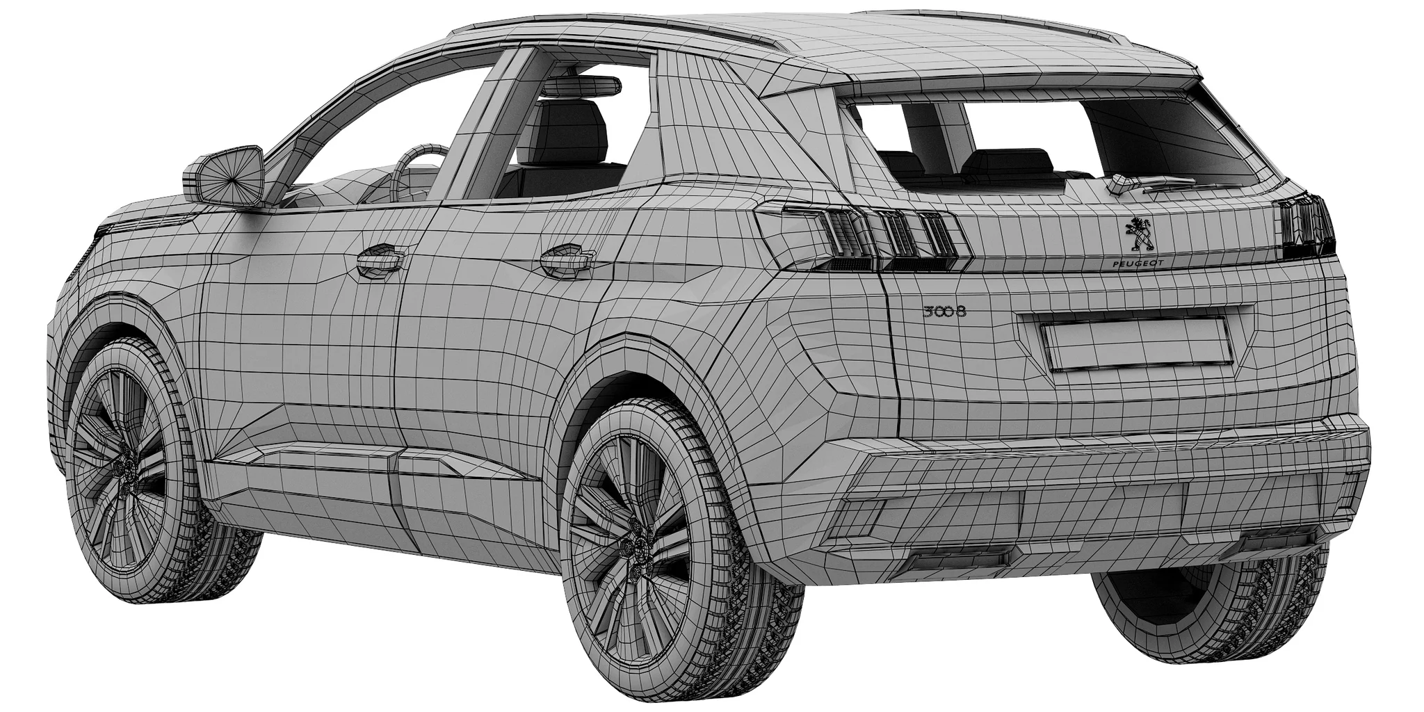 Peugeot 3008, 3D model preview 23