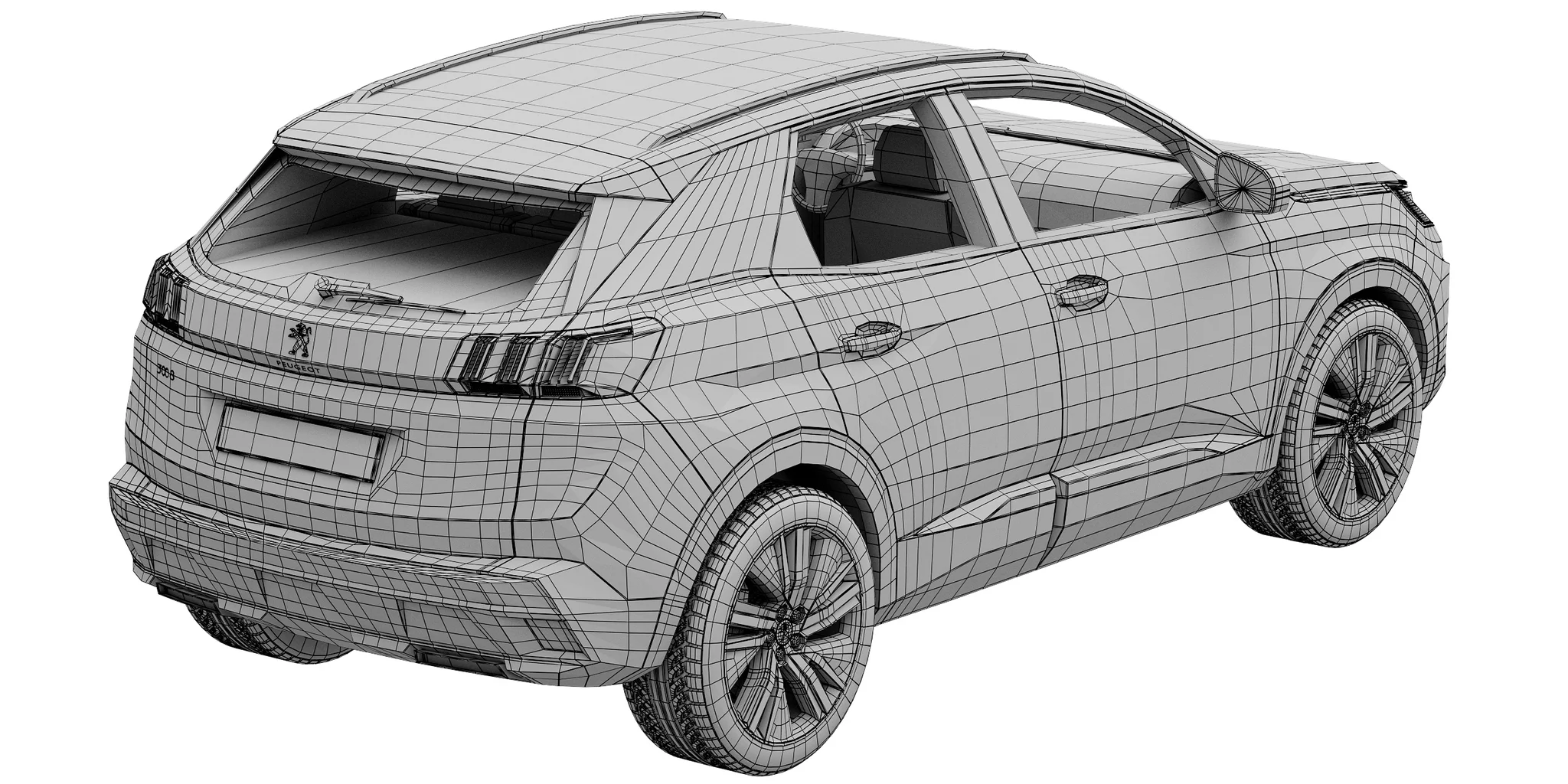 Peugeot 3008, 3D model preview 36
