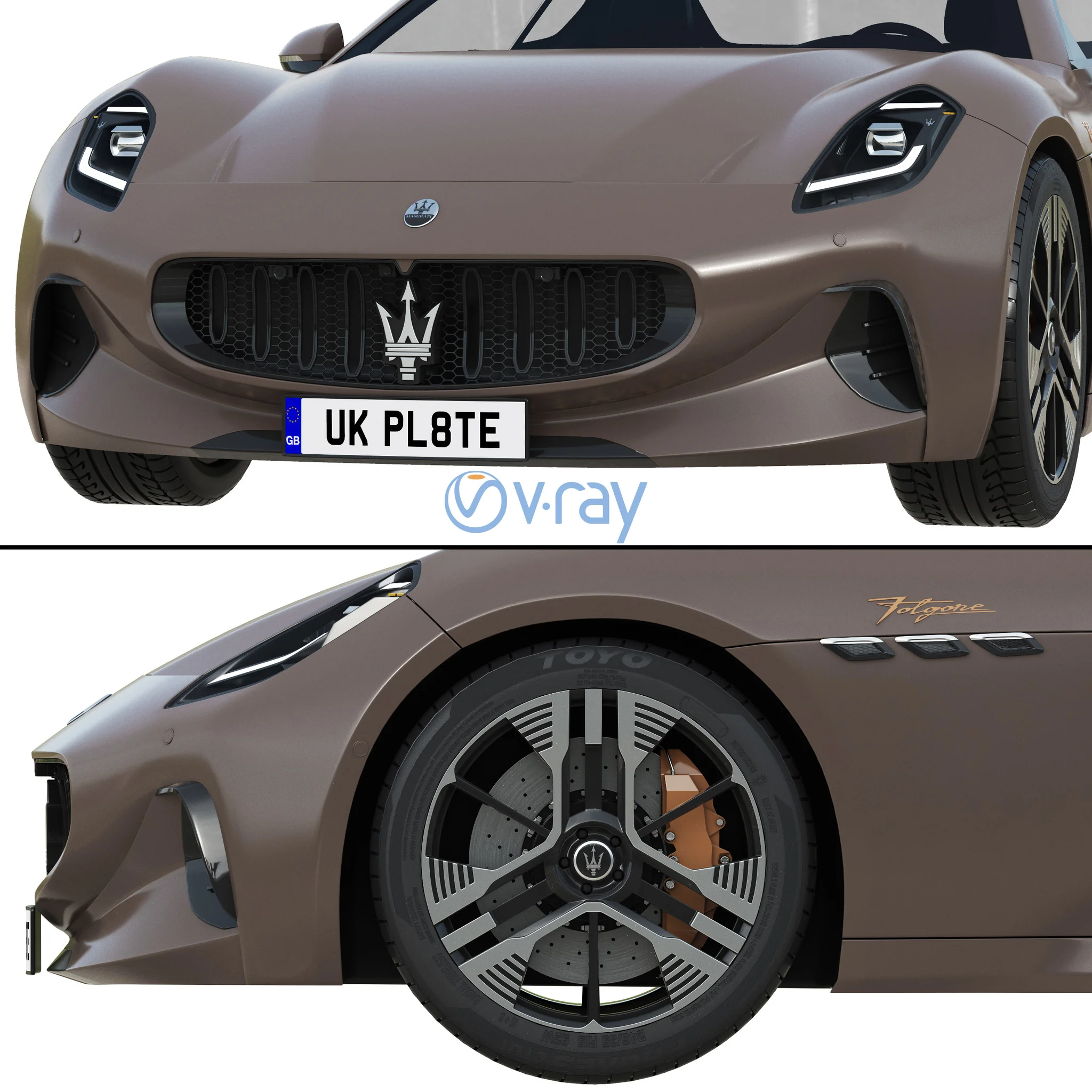 Maserati GranTurismo Folgore, 3D model preview 6