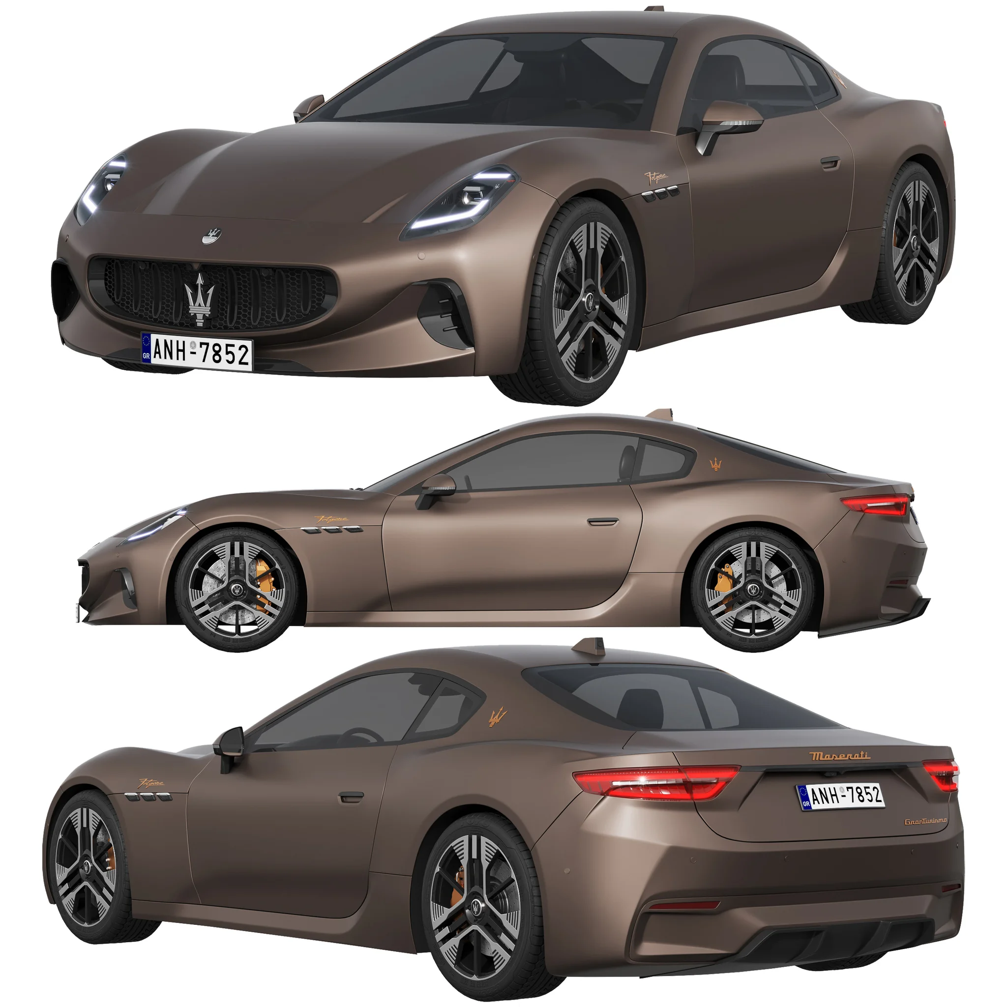 Maserati GranTurismo Folgore, 3D model preview 8