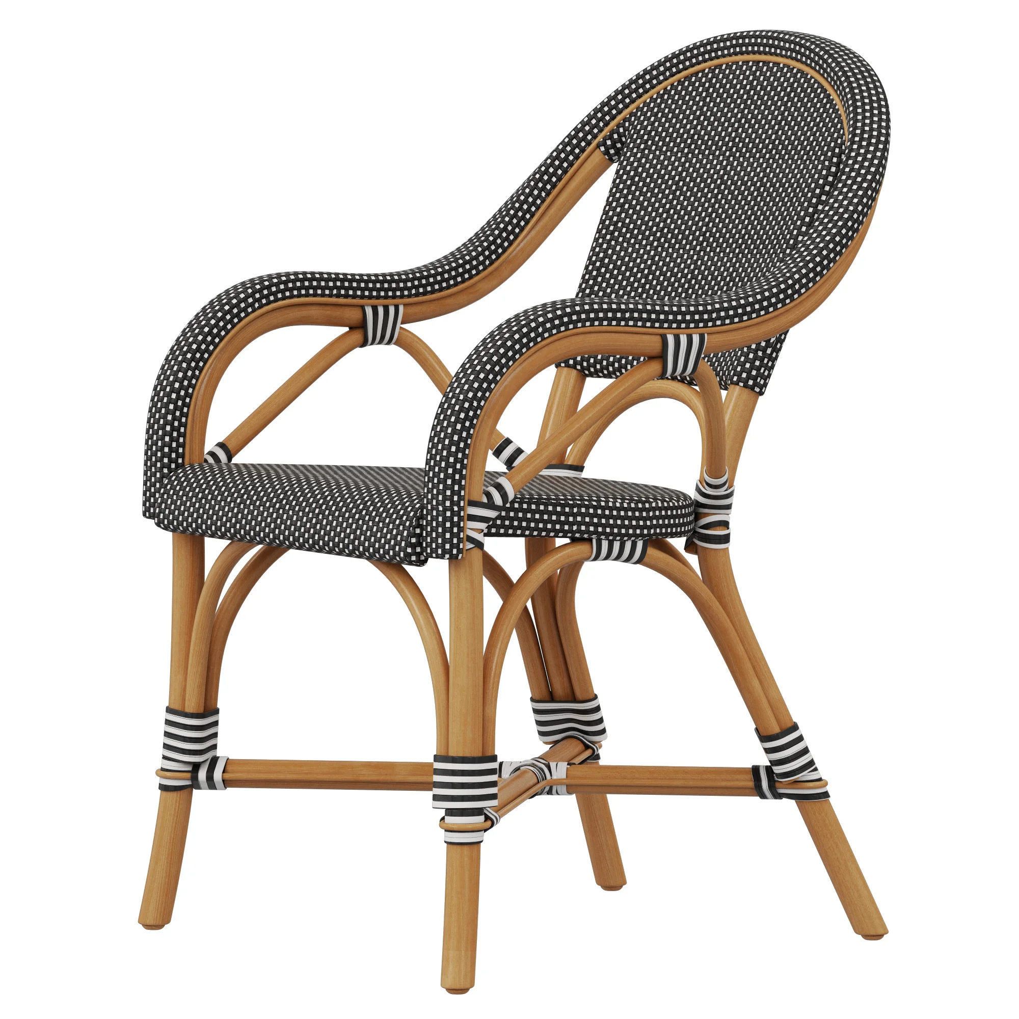 Restoration Hardware St Germain Resin Armchair — 3D model preview 2