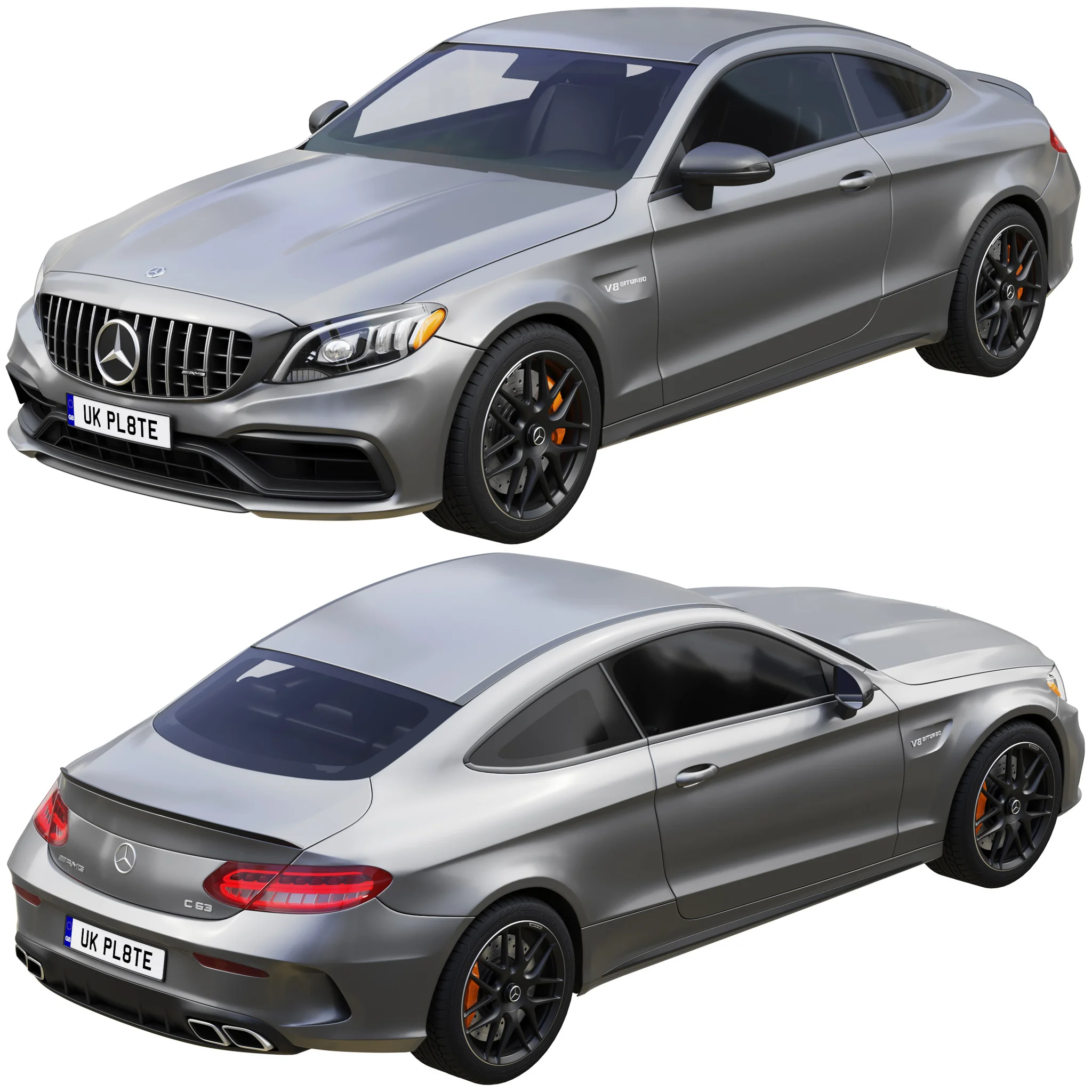 Mercedes Benz C63 Coupe, 3D model preview 8