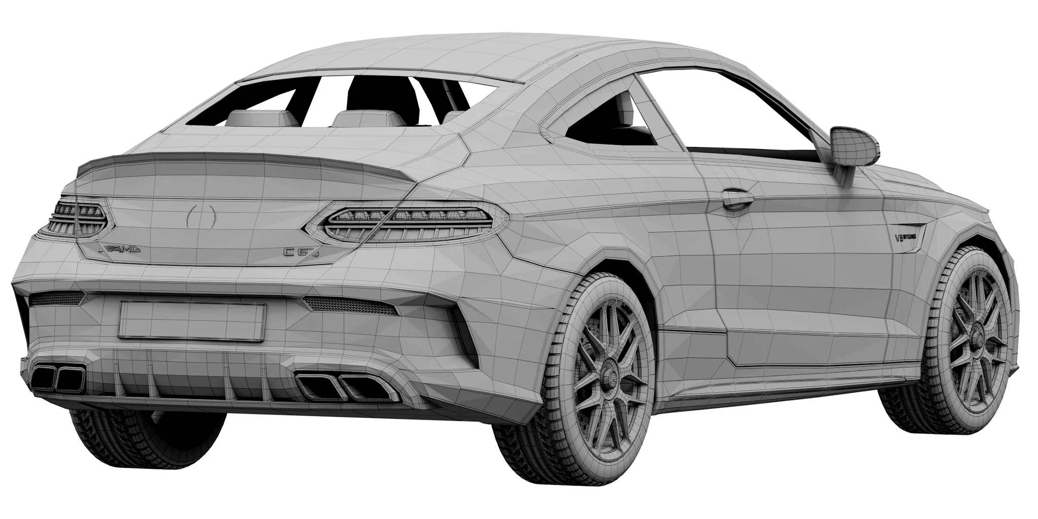 Mercedes Benz C63 Coupe, 3D model preview 9