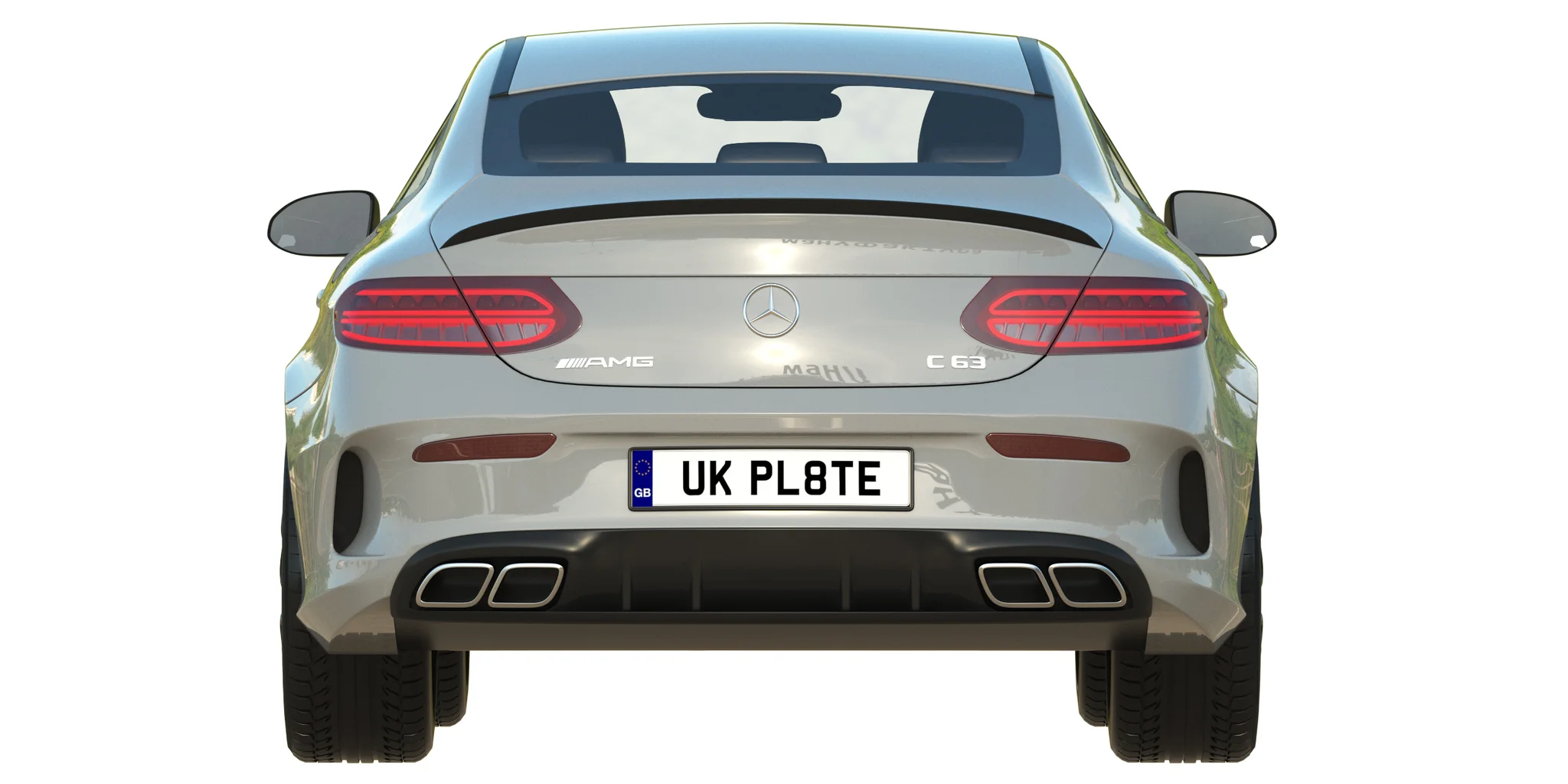 Mercedes Benz C63 Coupe, 3D model preview 12