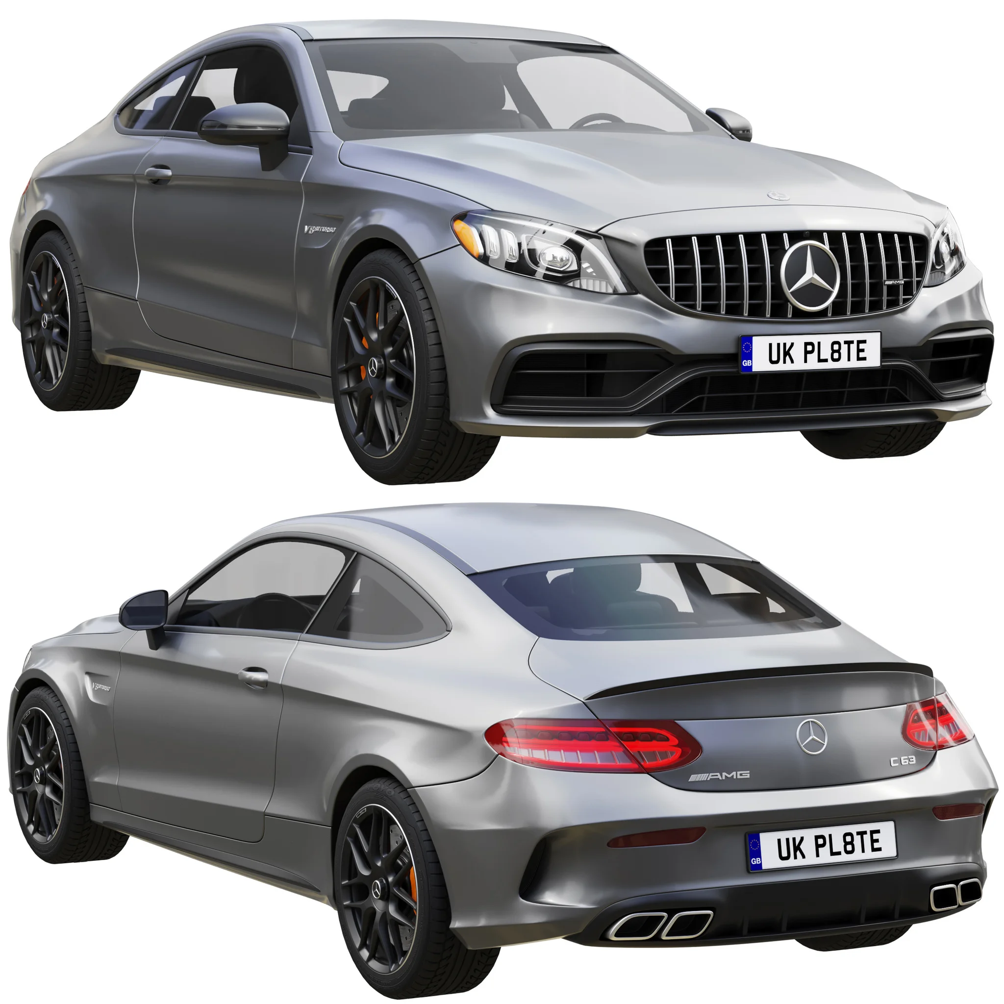 Mercedes Benz C63 Coupe, 3D model preview 17